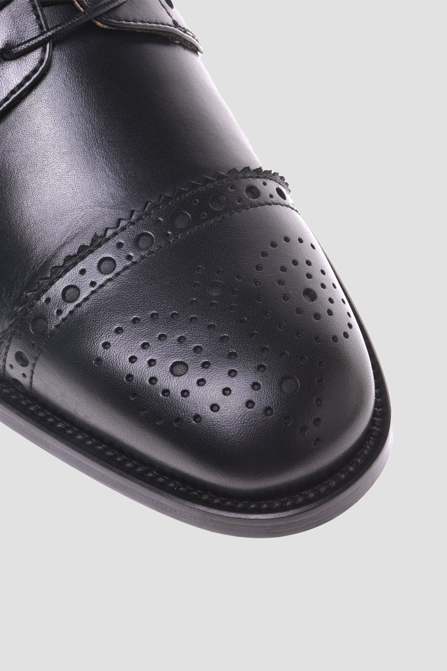 Мужские черные кожаные дерби BALDININI U5E019P1VITE;0000