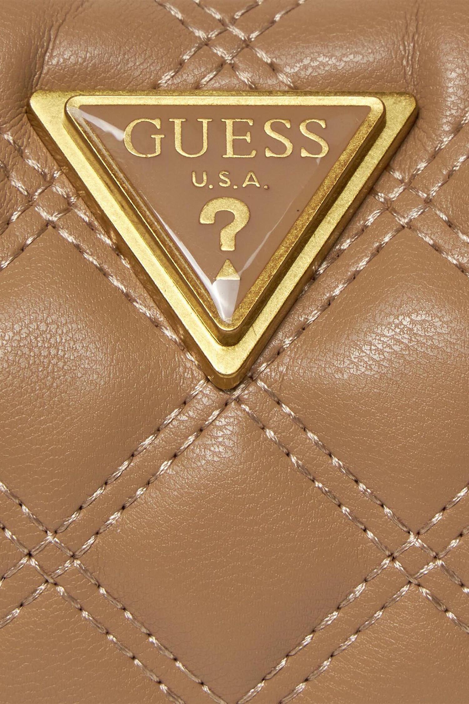 Женская бежевая сумка Guess HWQA87.48120;BEI