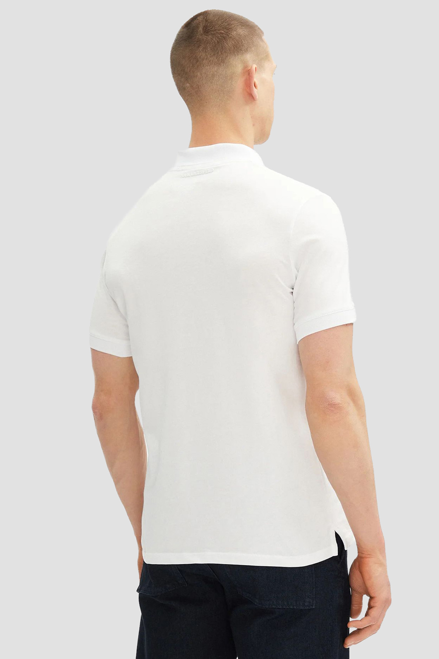 Мужское белое поло Karl Lagerfeld 500224.745710;10