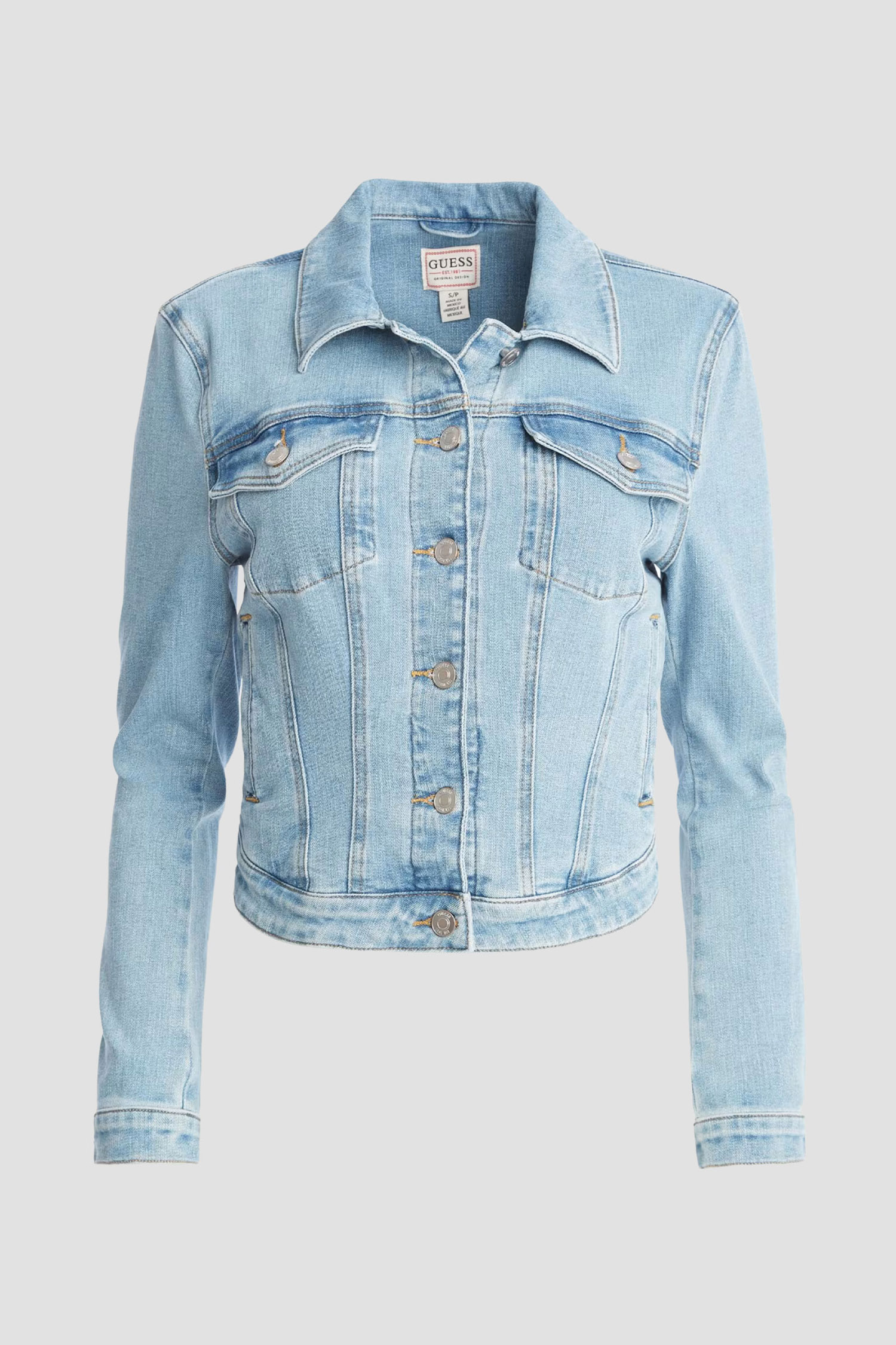 Женская голубая джинсовая куртка Guess W2GN0E.D4LU2;ARWA