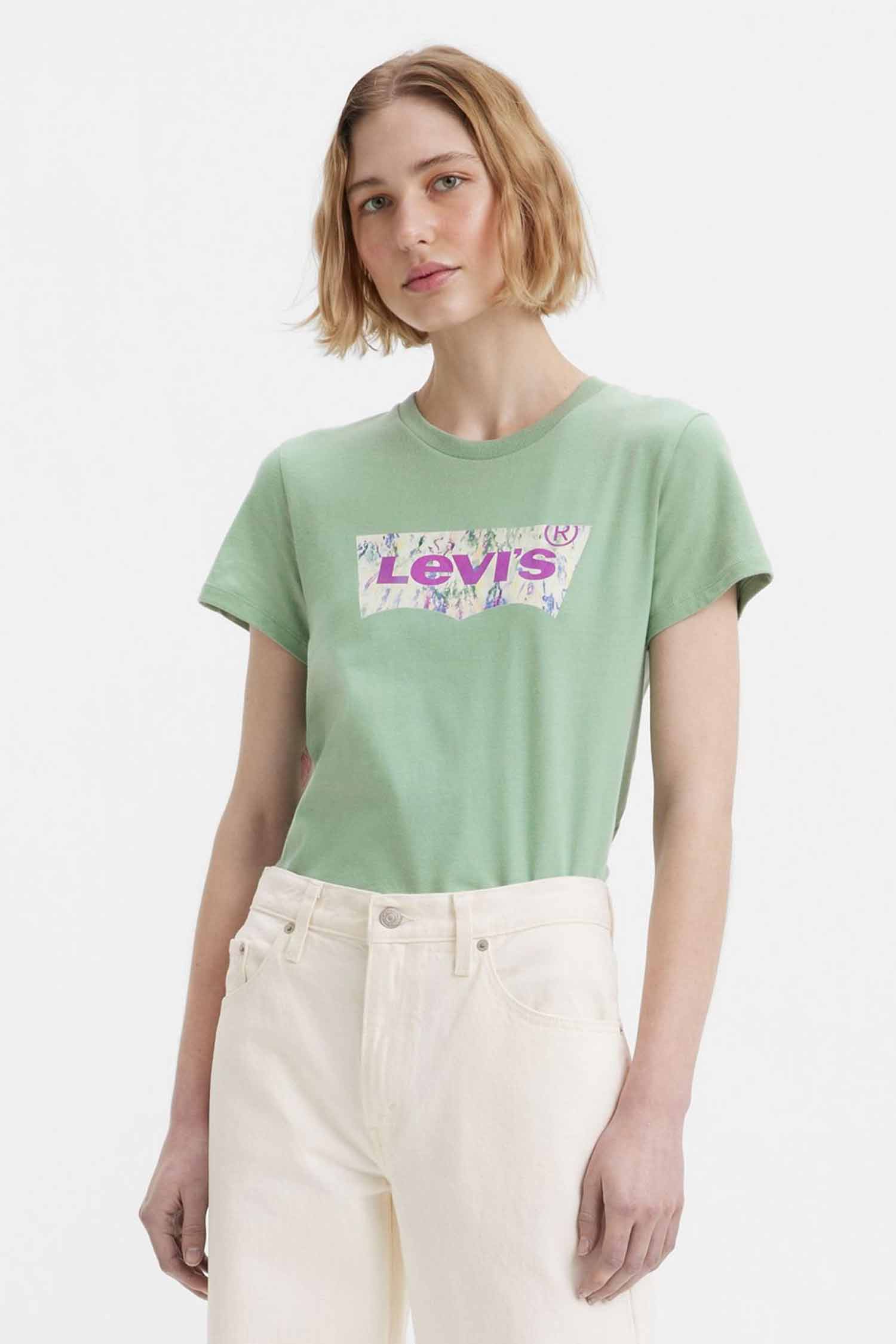 Женская мятная футболка Levi’s® 17369;2327