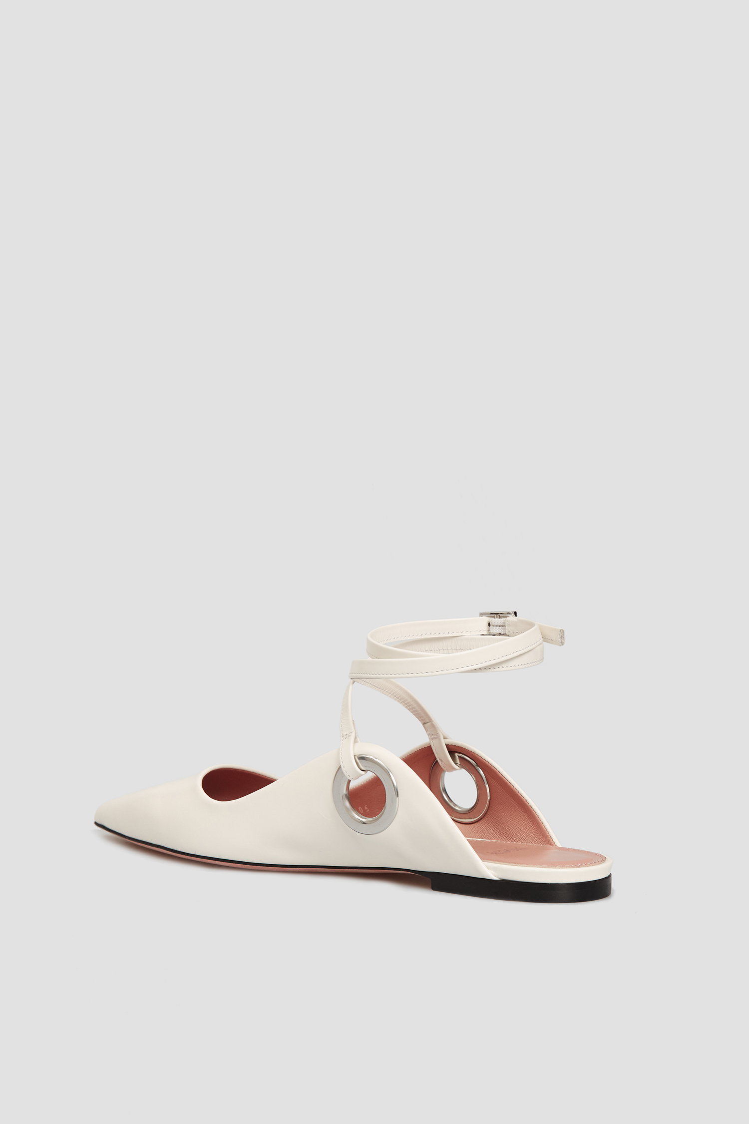 Жіночі білі шкіряні слінгбеки BOSS 50456205;114