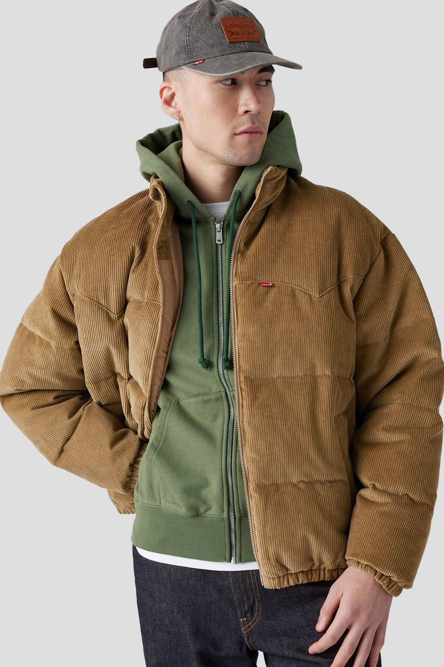 Мужская бежевая вельветовая куртка Levi’s® A0726;0005