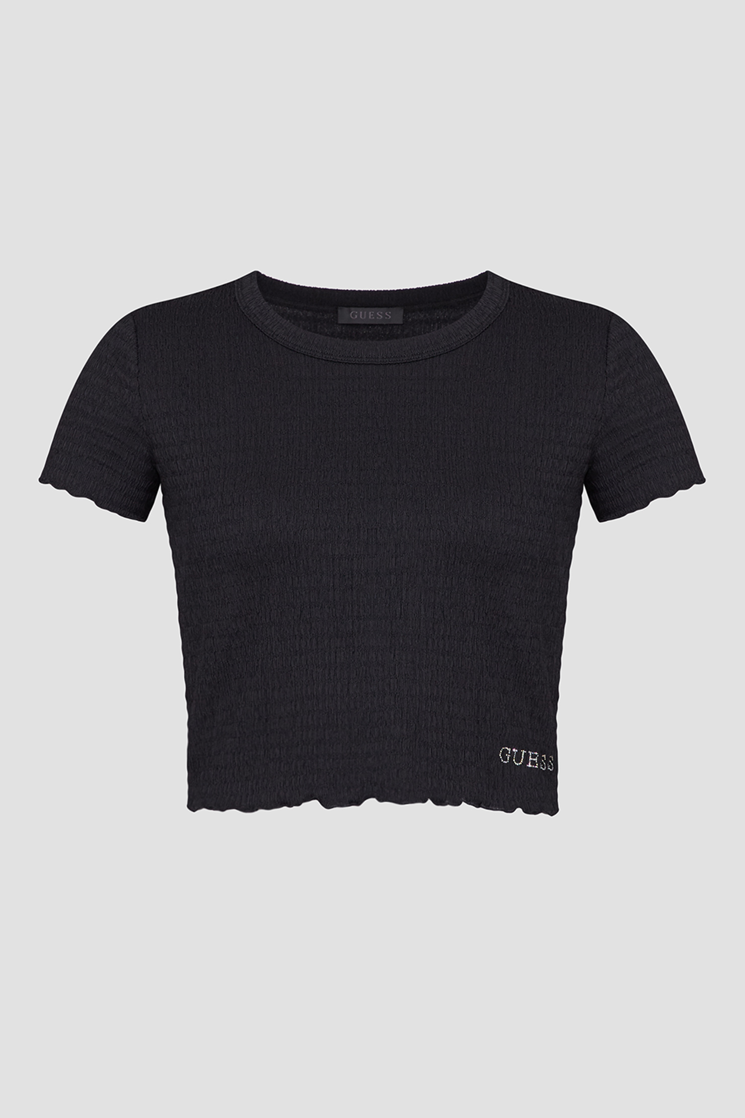 Женский черный топ Guess W3GP34.KBQI0;JBLK