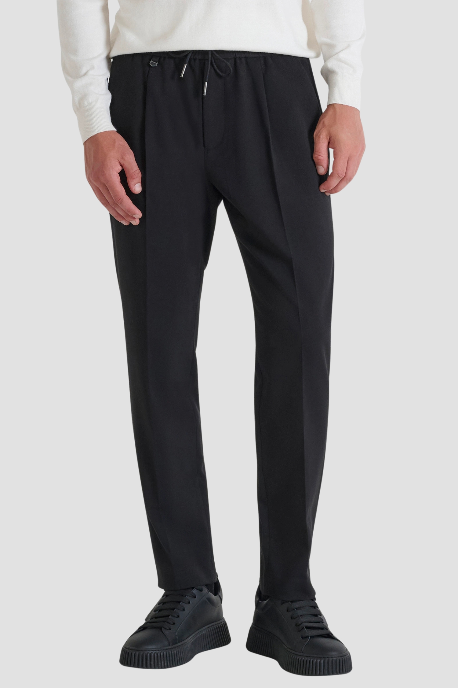 Мужские черные брюки Antony Morato MMTR00748.FA600260;9000