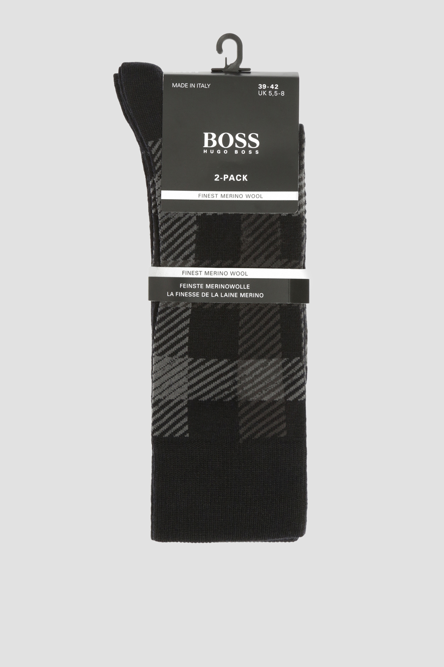 Черные носки для парней (2 пары) BOSS 50414696;001