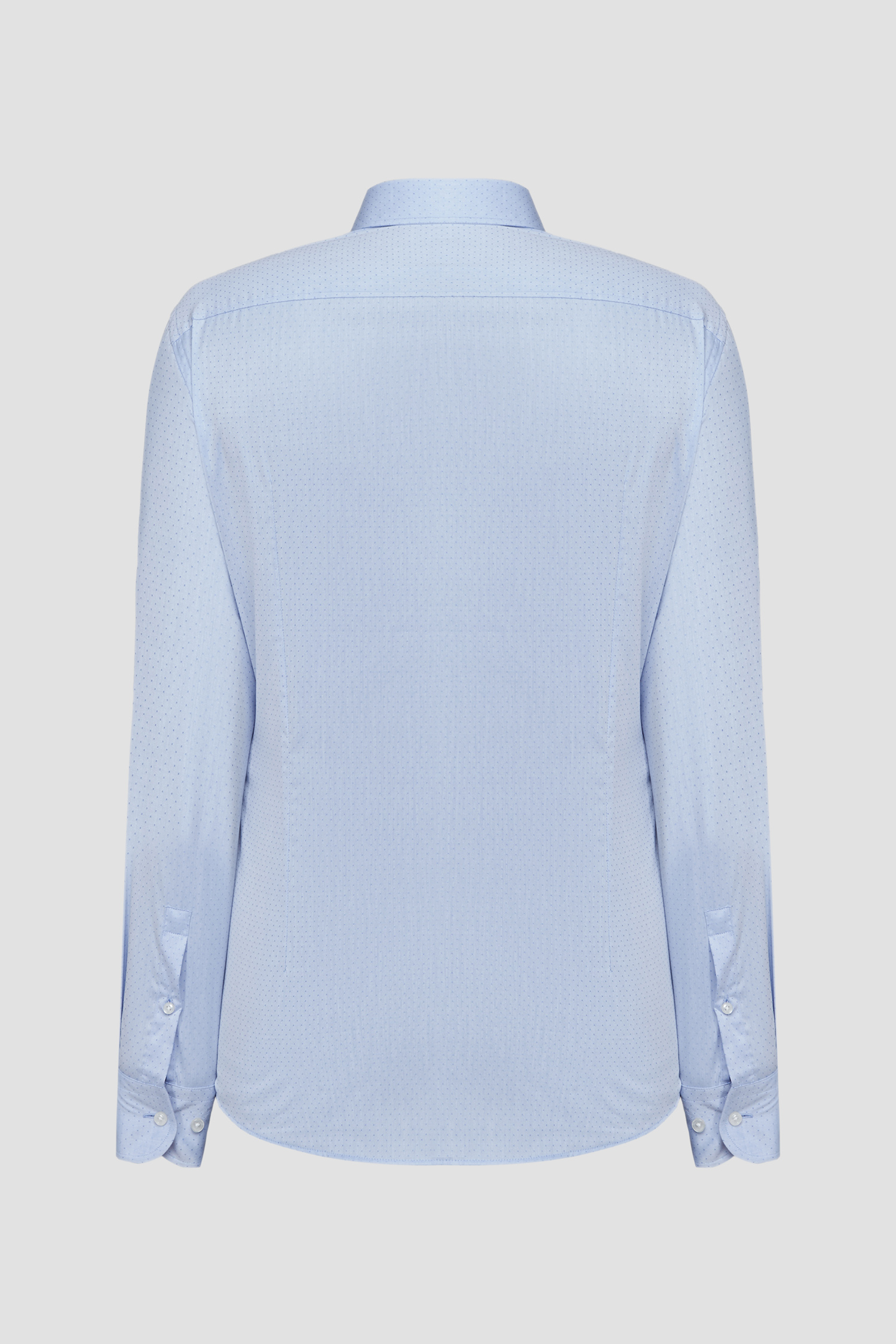 Мужская голубая рубашка в горошек BOSS 50502805;452 — Ultrashop