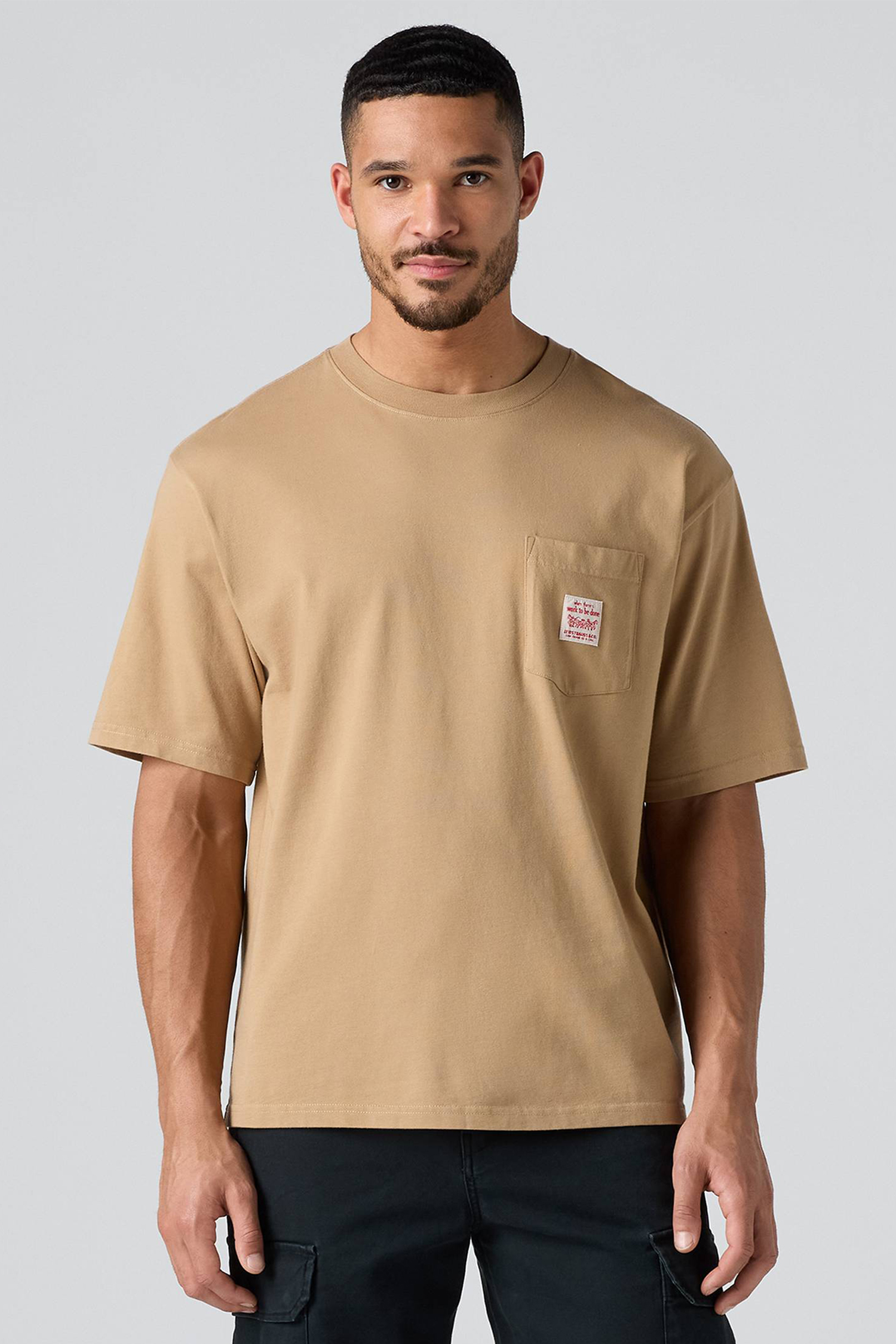 Мужская бежевая футболка Levi’s® 004NU;0001