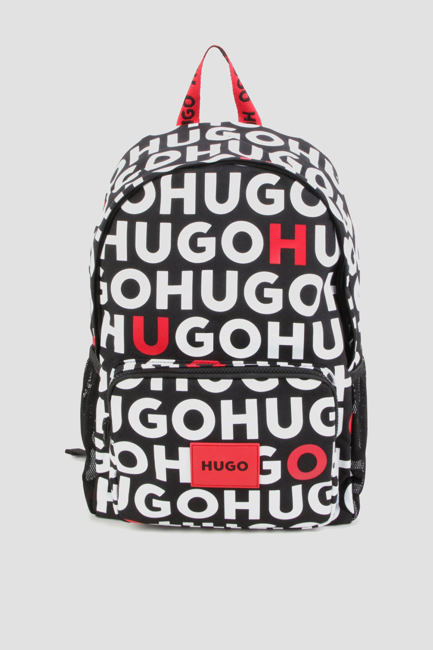 Дитячий чорний рюкзак з візерунком HUGO kids G00109;09B