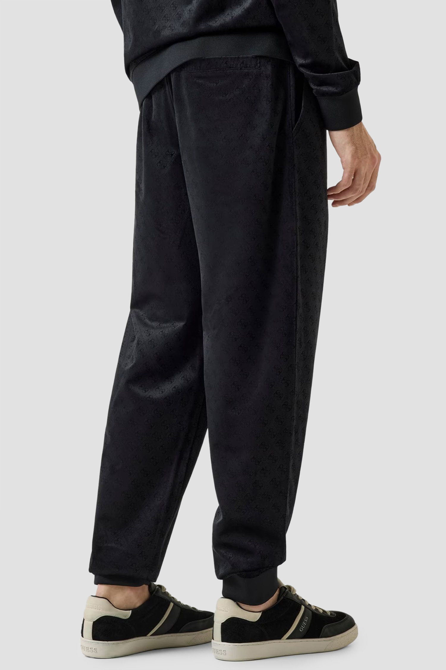 Чоловічі чорні спортивні штани з візерунком Guess Z6RB14.KD612;PJ69