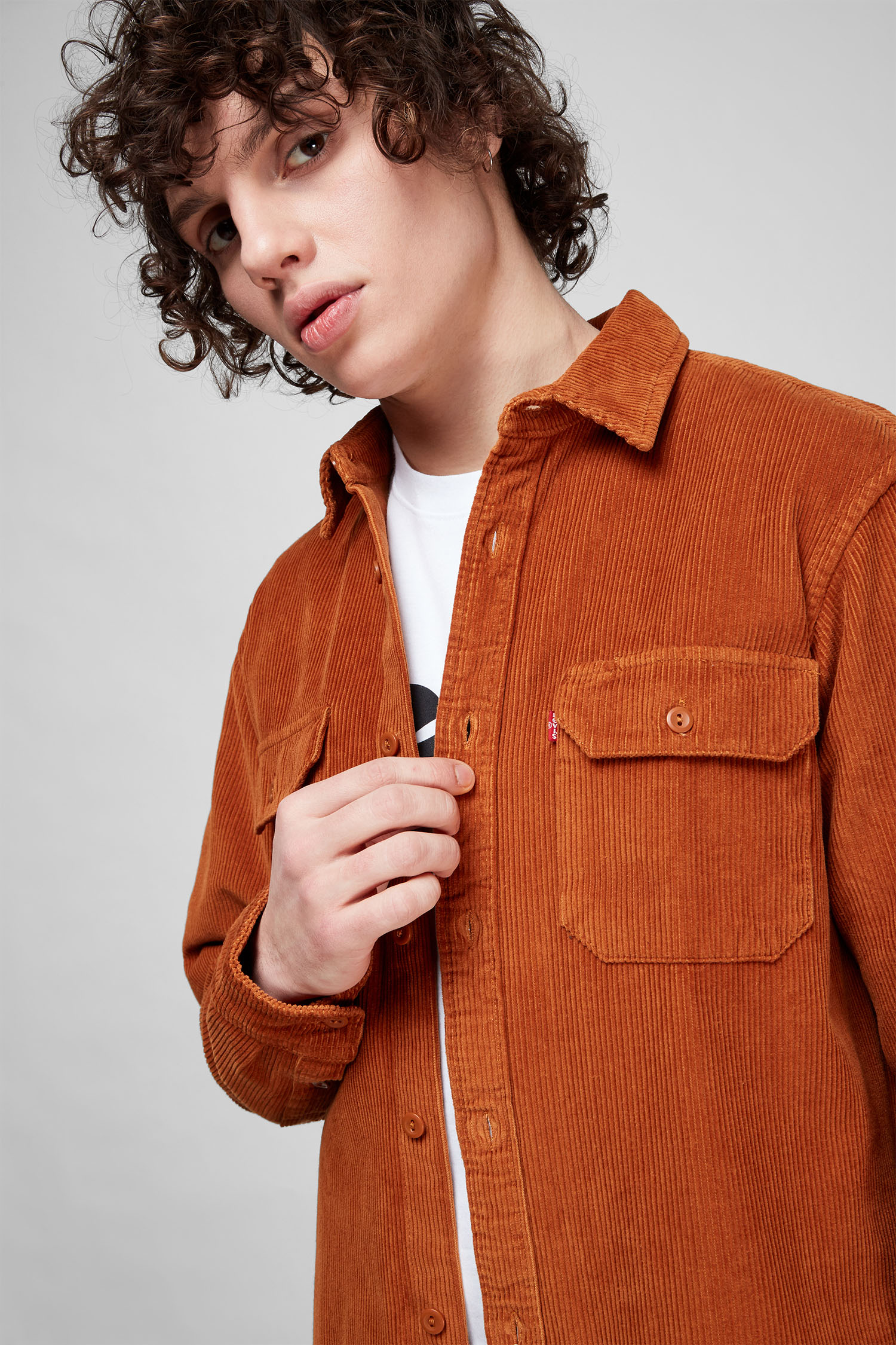 Мужская рыжая вельветовая рубашка Levi’s® 19573;0157