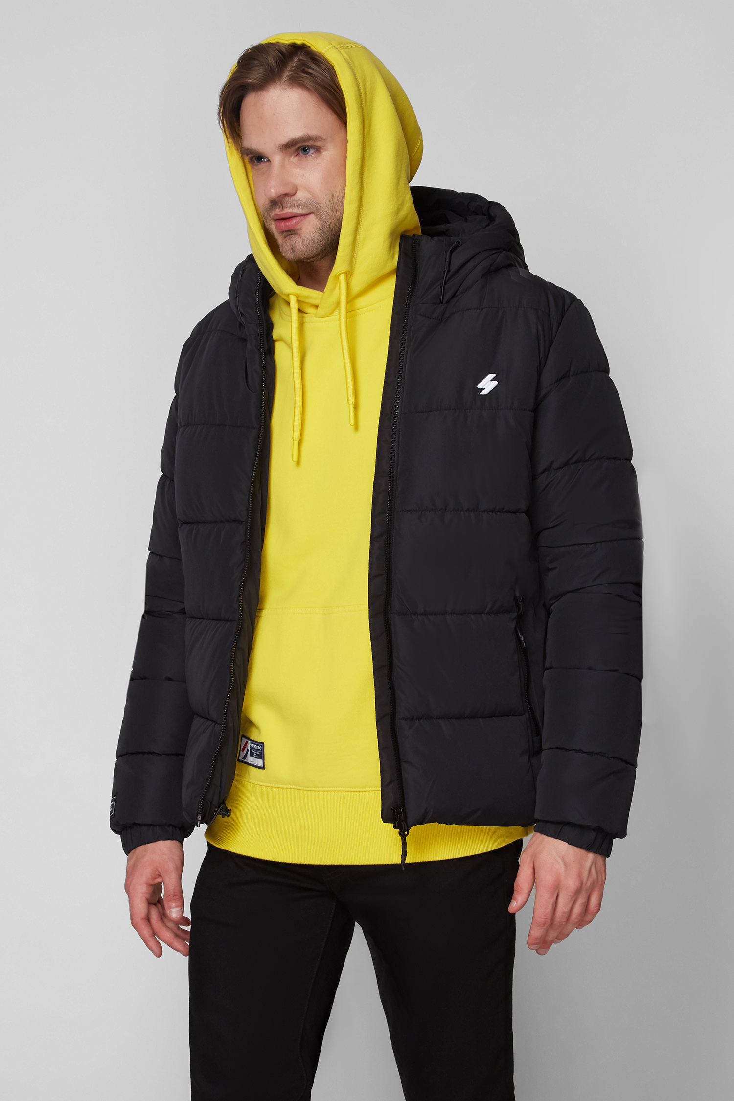 Мужская черная куртка SuperDry M5011212A;02A — Ultrashop