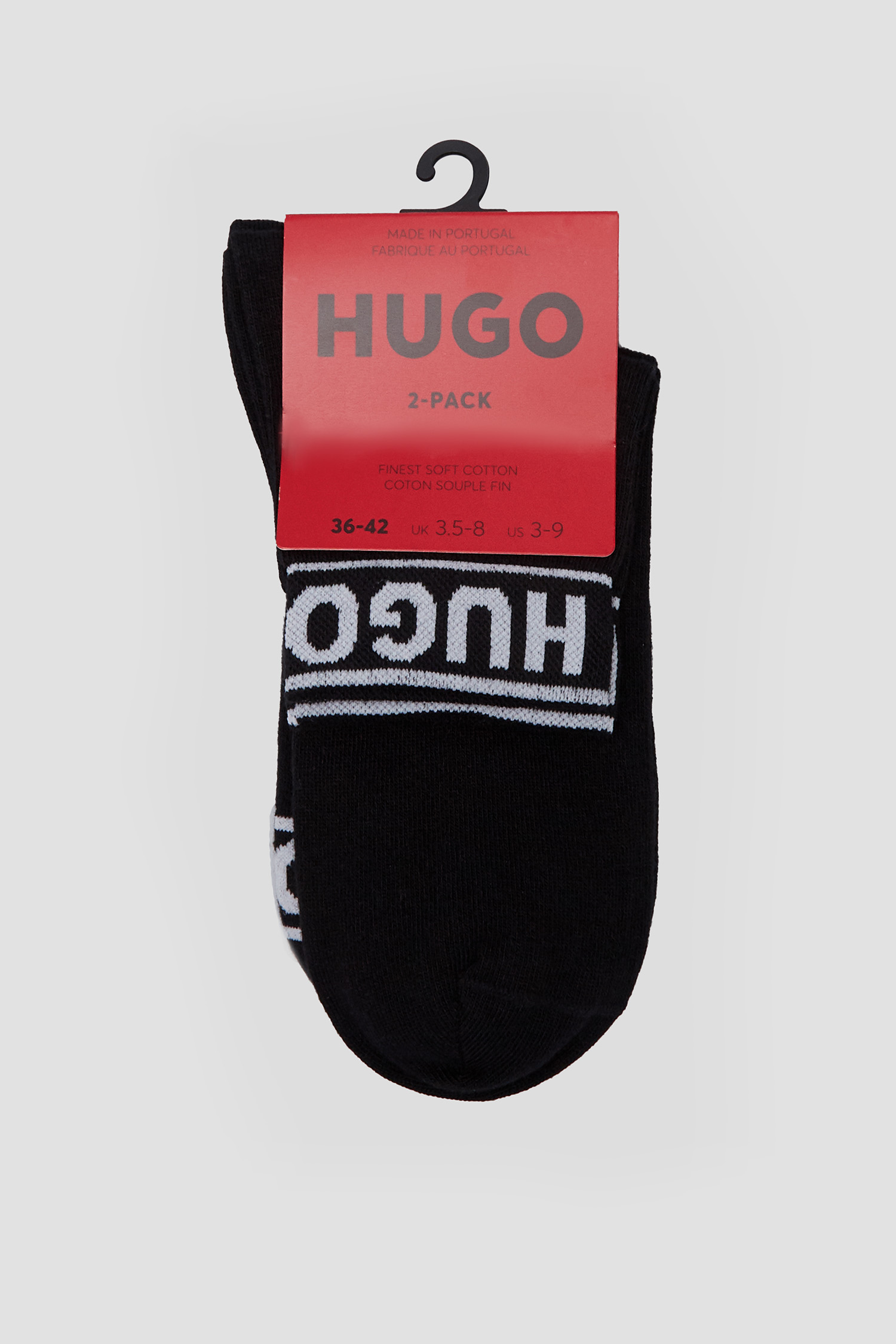 Жіночі чорні шкарпетки (2 пари) HUGO 50469291;001