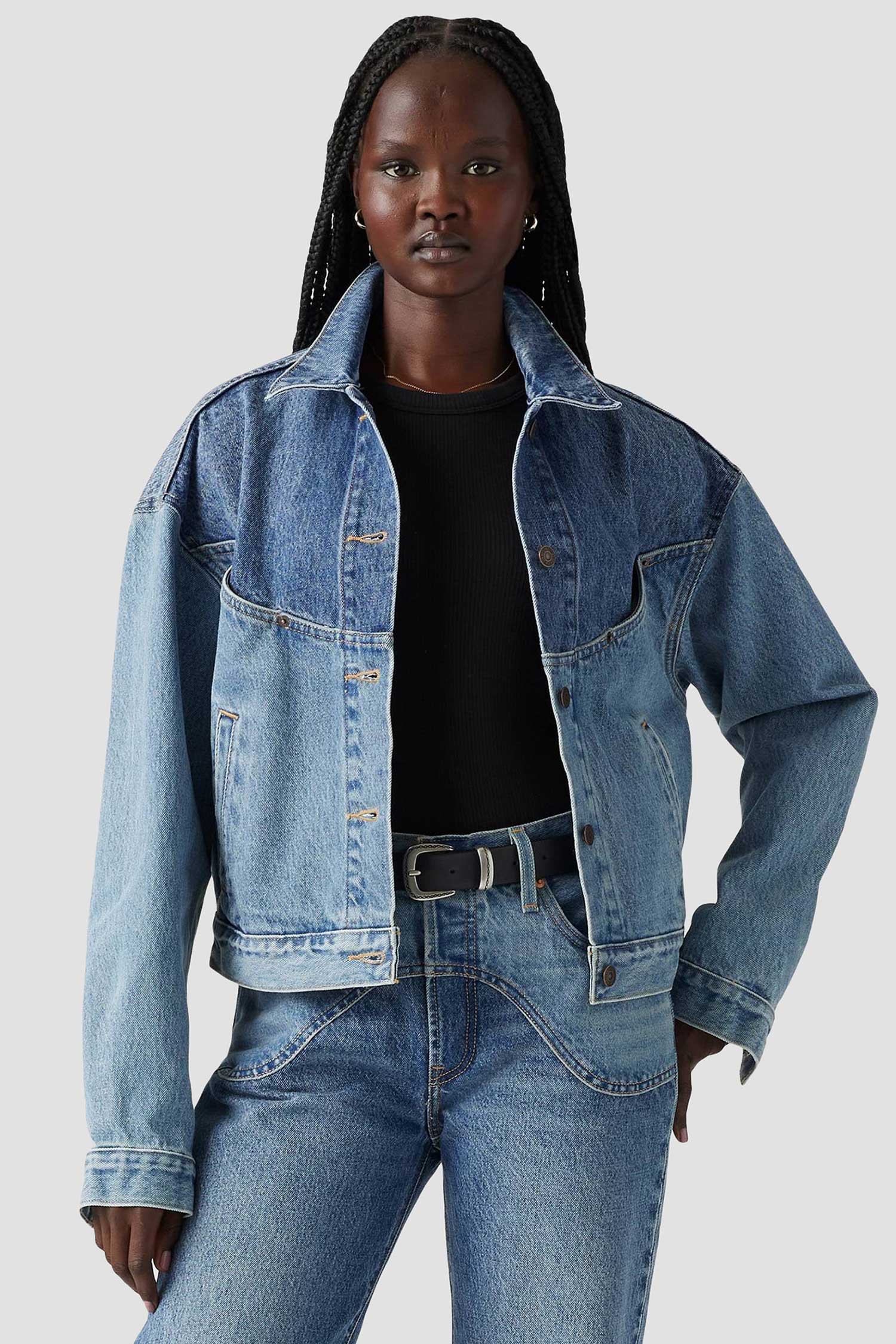 Жіноча блакитна джинсова куртка Levi’s® 001WO;0000