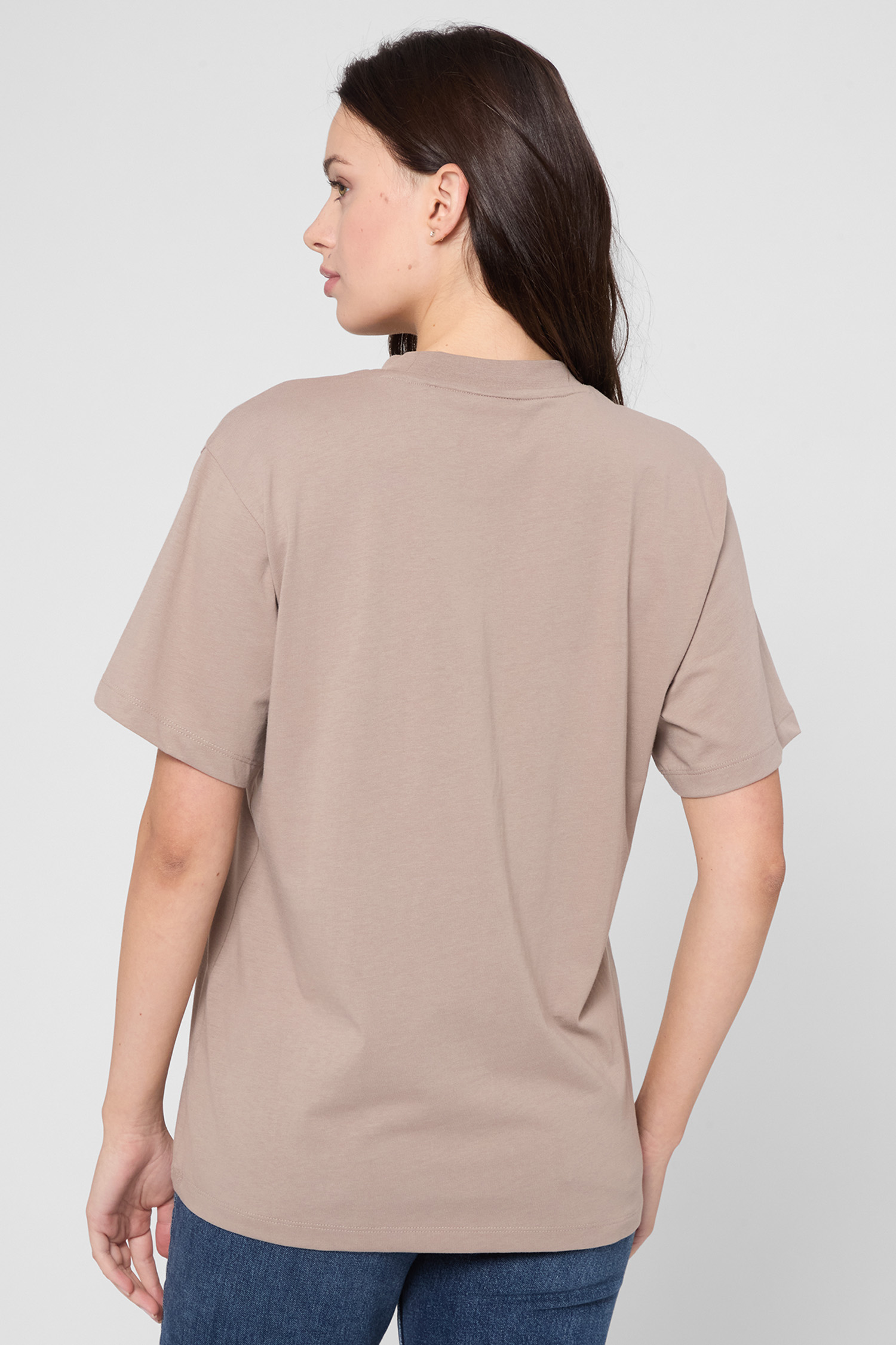 Жіноча бежева футболка HUGO 50550901;273