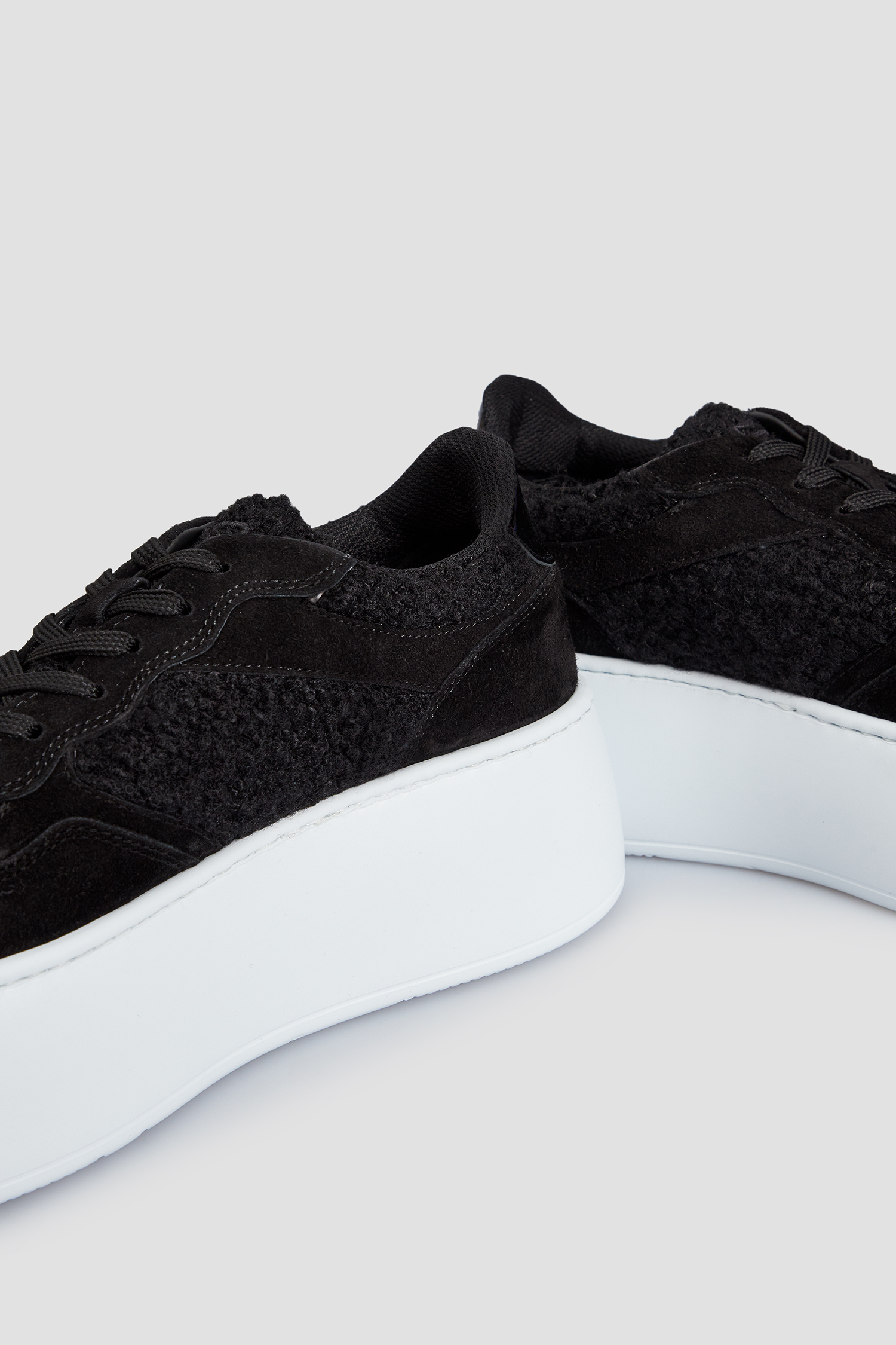 Женские черные замшевые сникерcы BALDININI D4B812T1CATF;0000