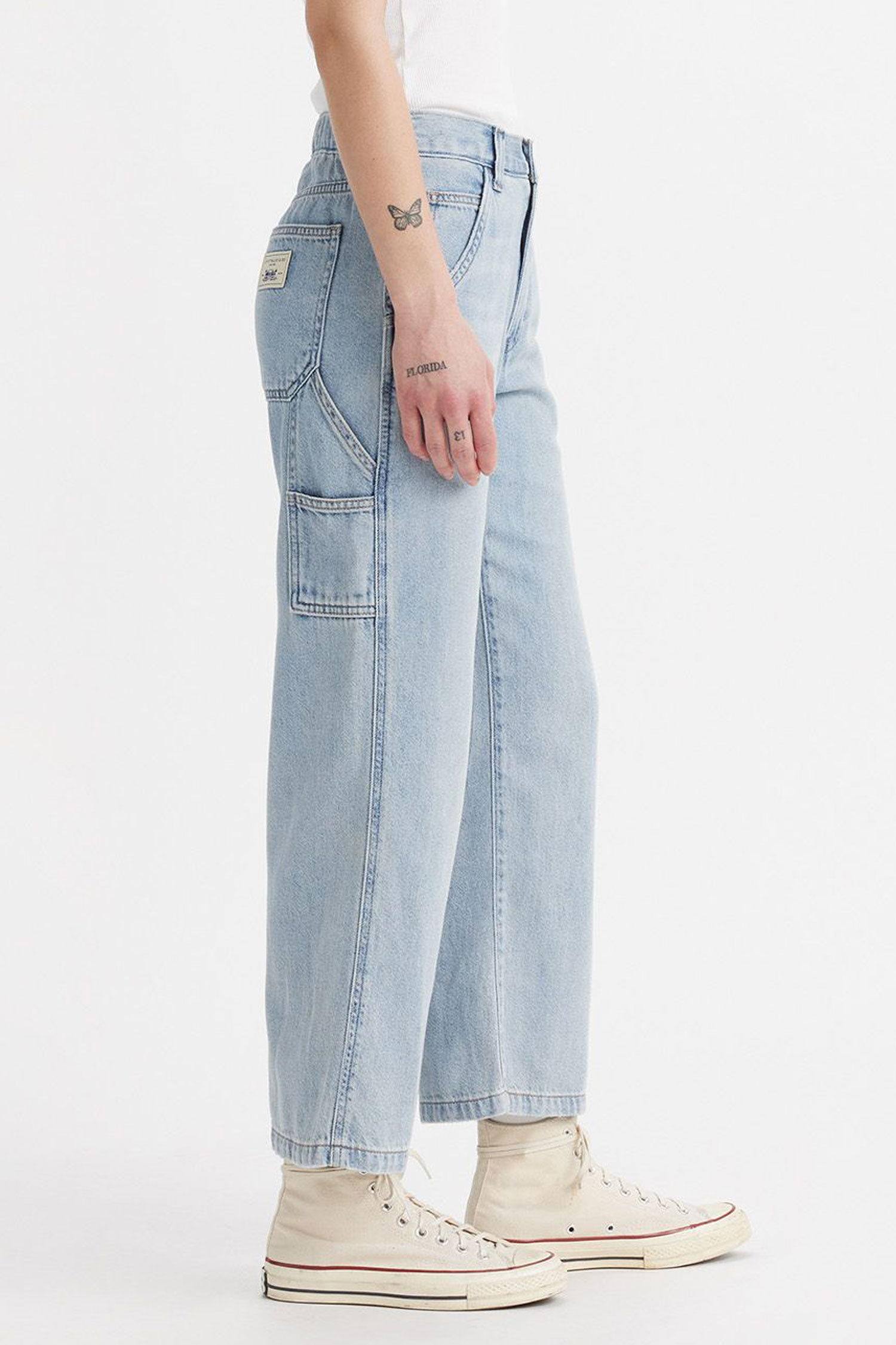 Женские голубые джинсы Baggy Carpenter Levi’s® A8699;0000