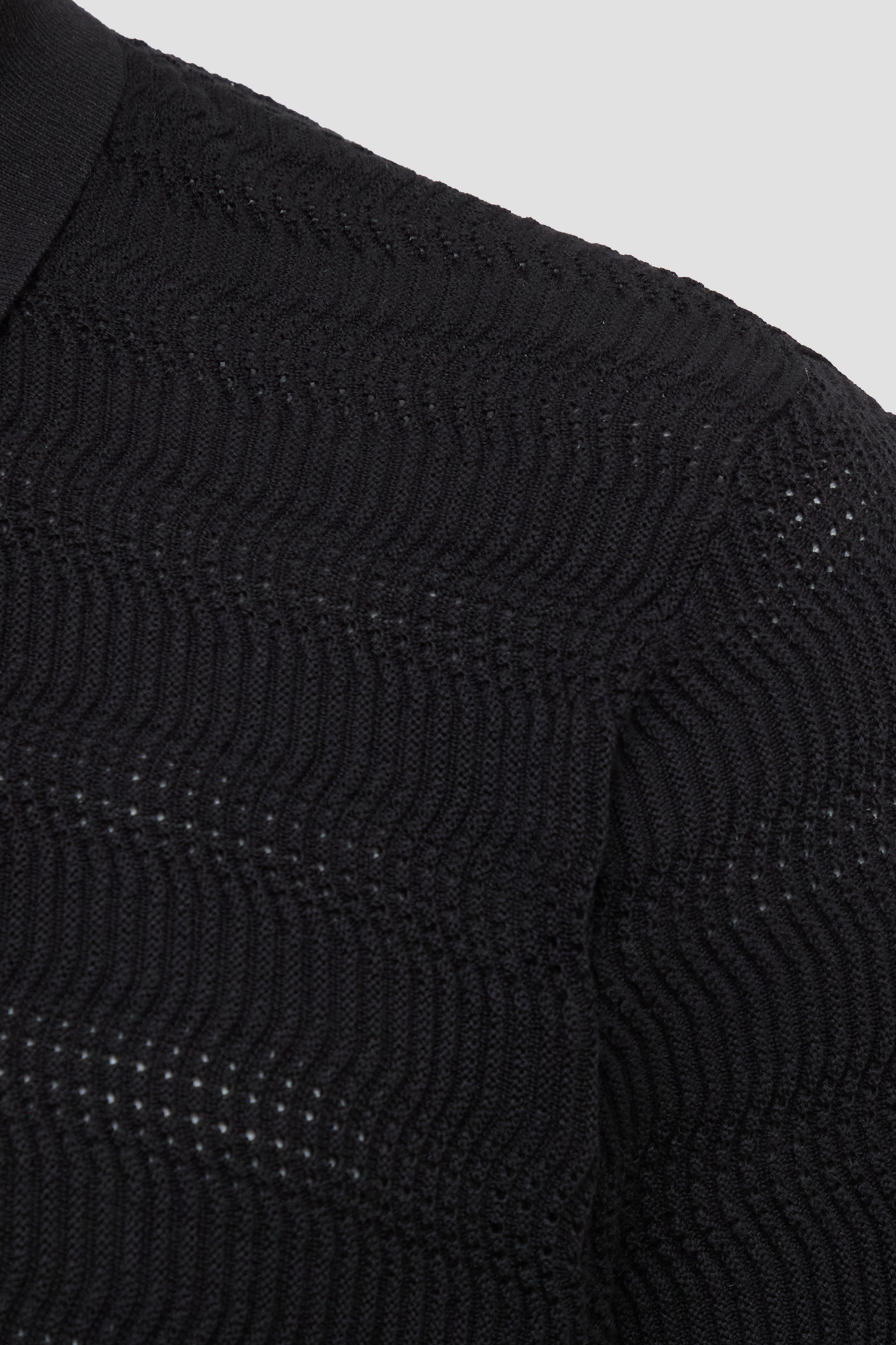 Чоловіче чорне поло Antony Morato MMSW01579.YA100071;9000