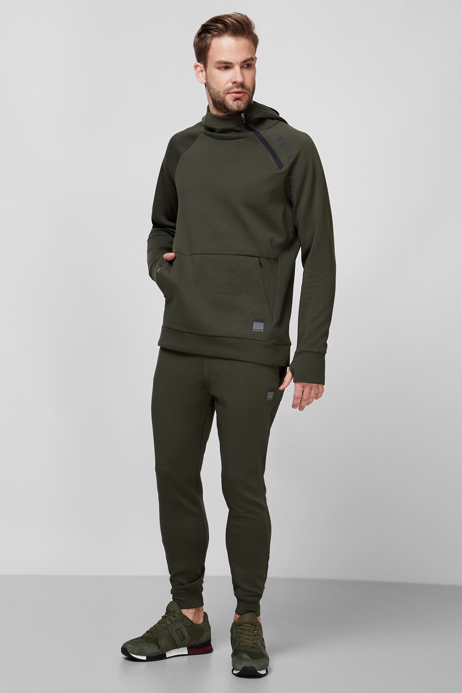 Чоловічі зелені спортивні штани SuperDry MS310146A;ZC3