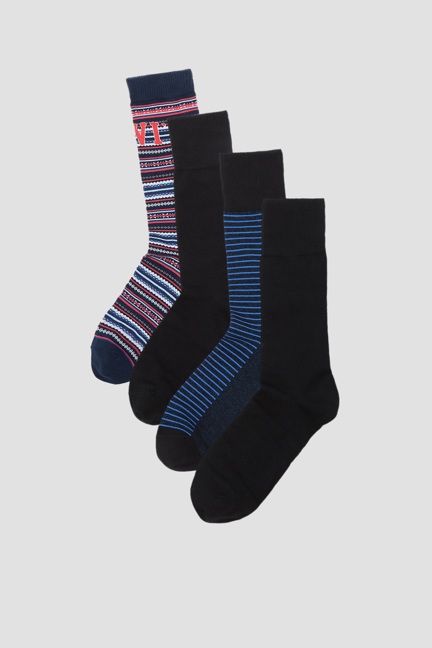 Чоловічі бавовняні шкарпетки (4 пари) Levi’s® 93036001;056