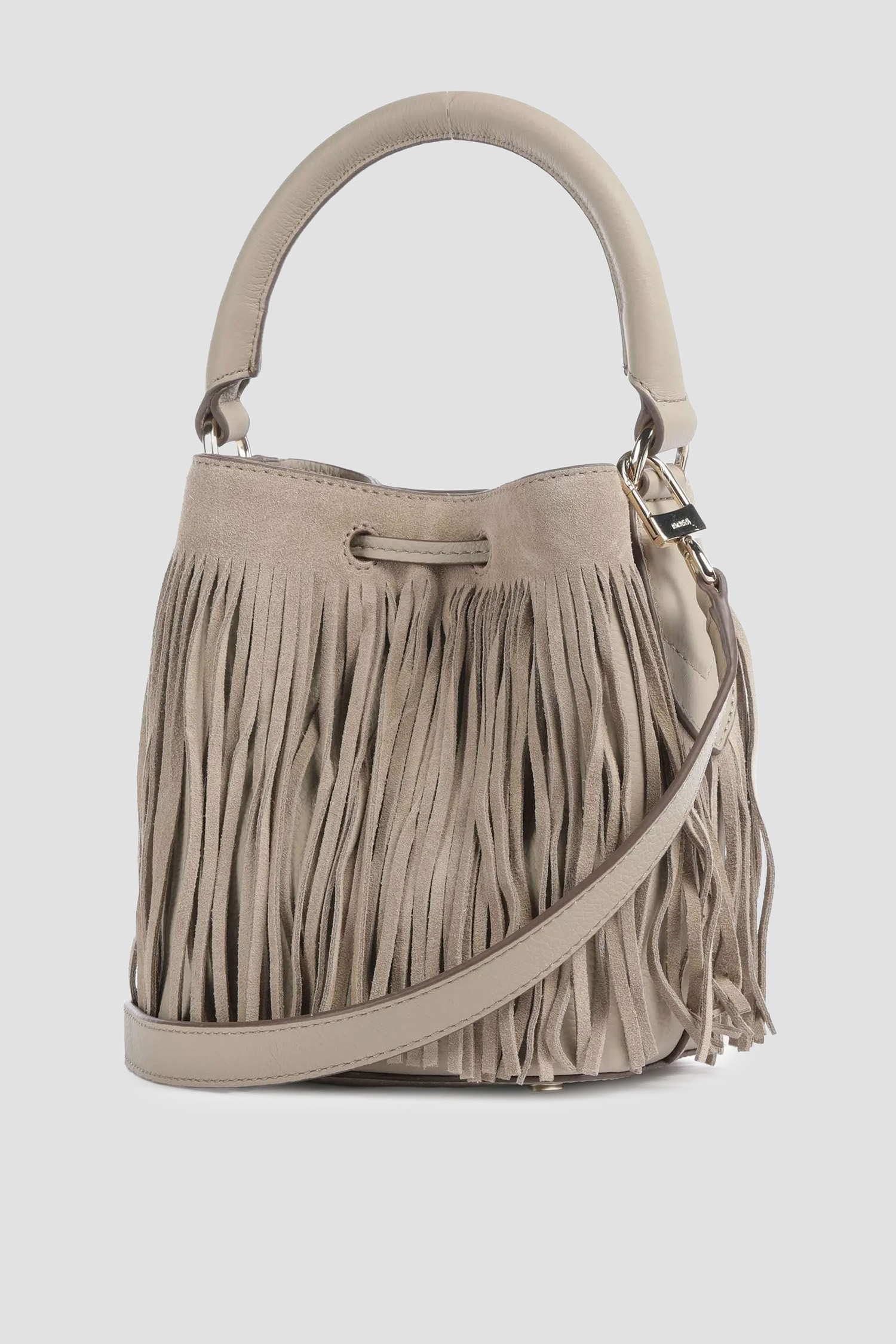 Жіноча бежева шкіряна сумка BOSS 50557994;273