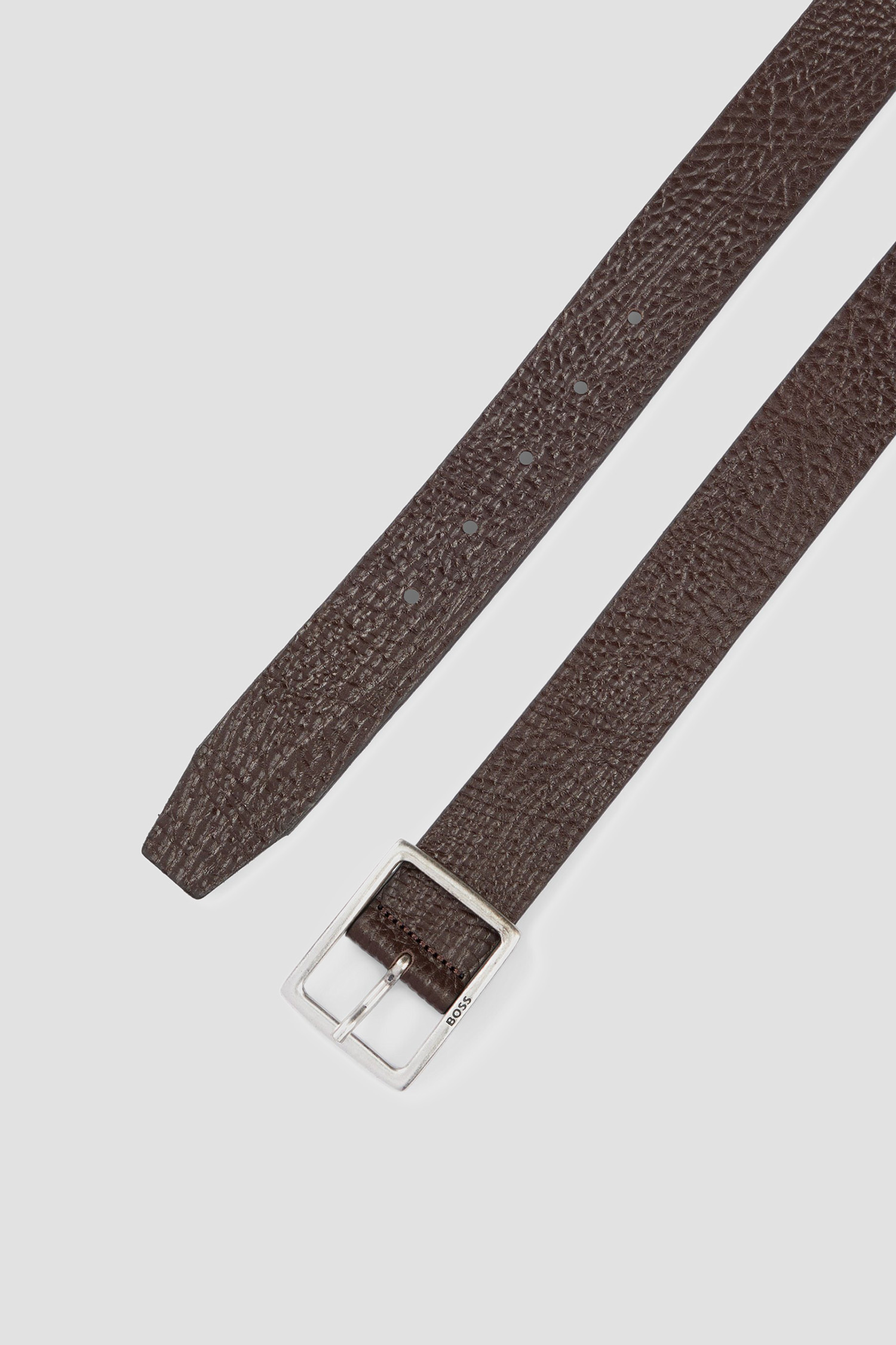Чоловічий коричневий шкіряний ремінь BOSS 50481028;202