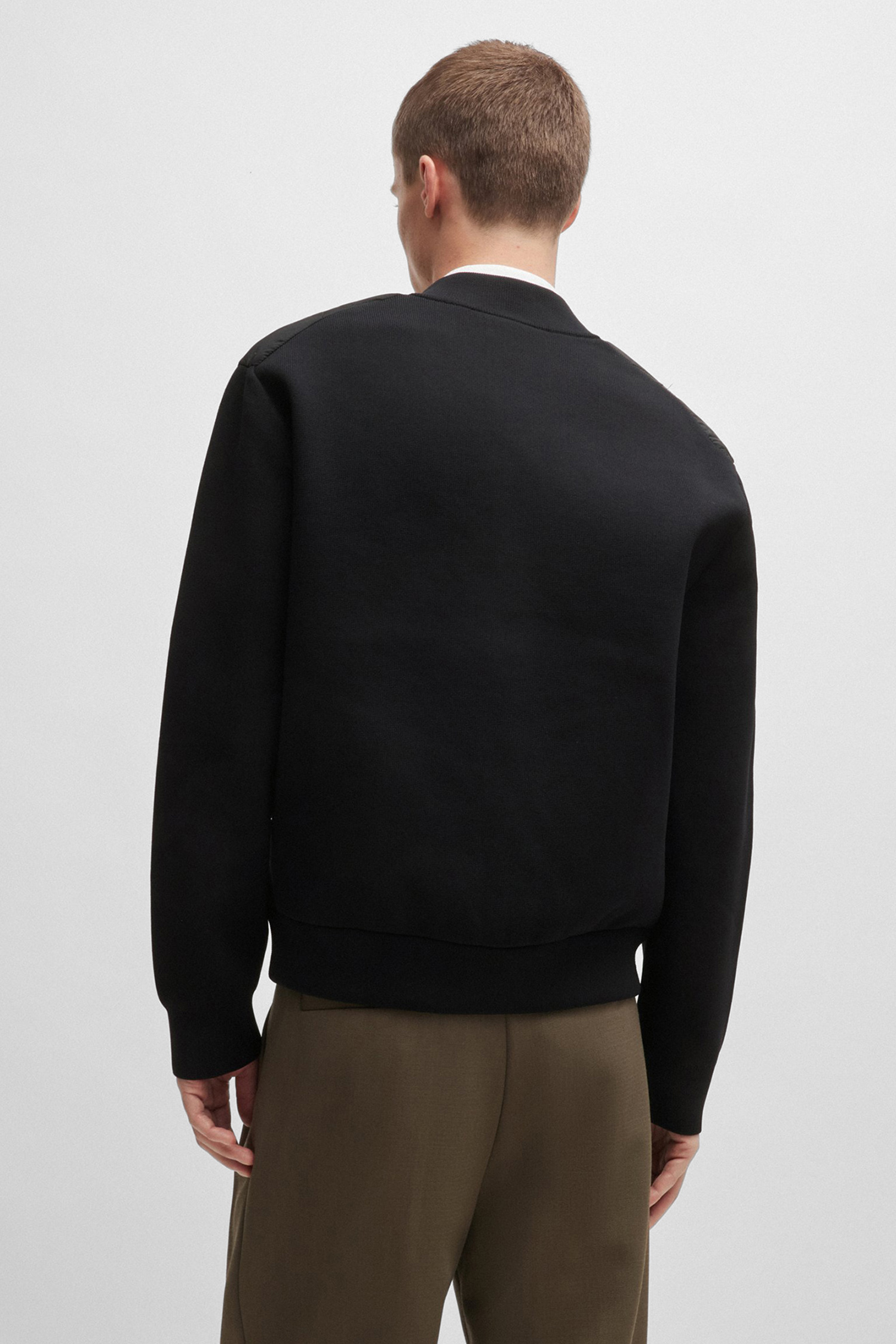 Мужской черный бомбер HUGO 50516619;001