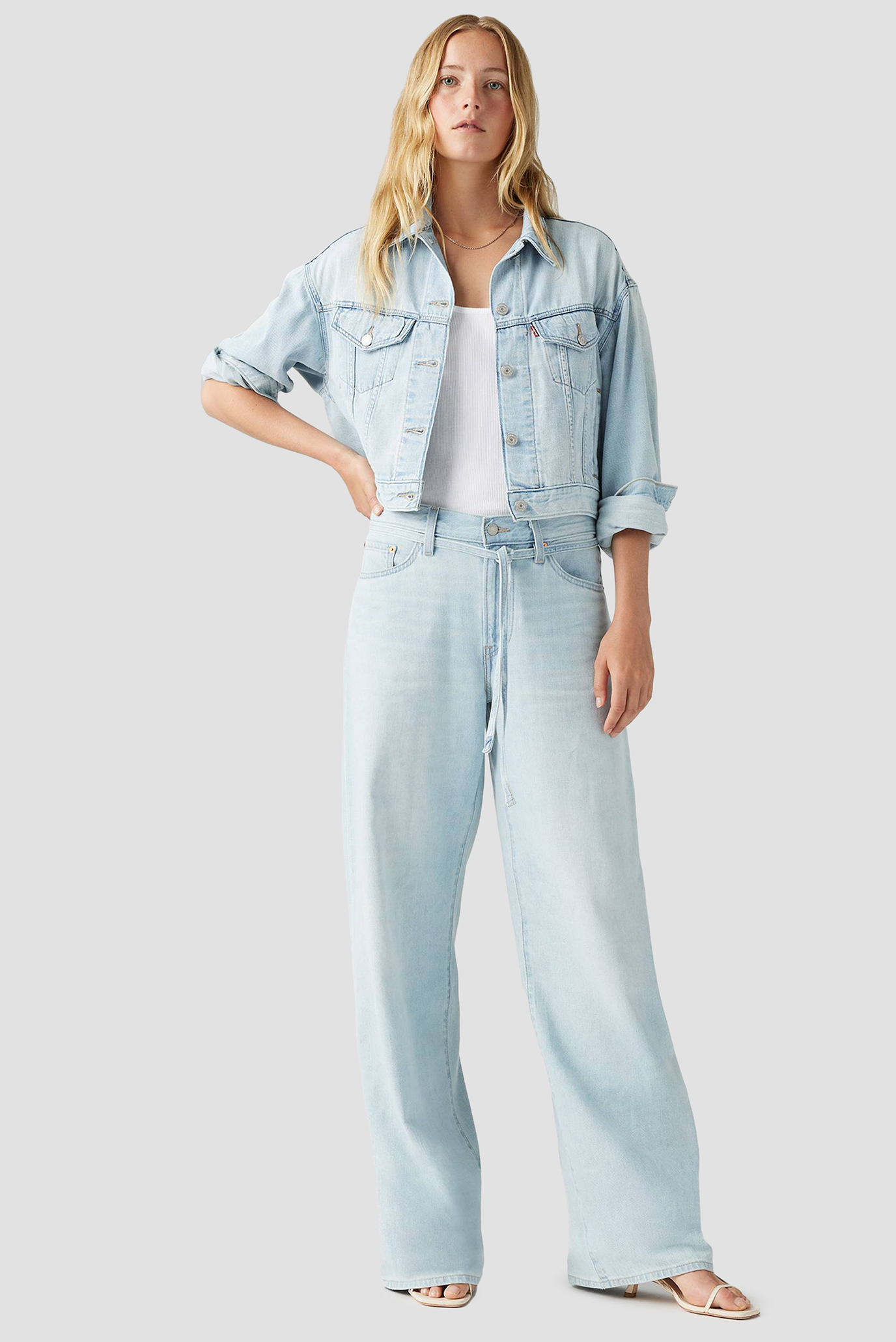 Женские голубые джинсы XL Straight Levi’s® A8701;0008