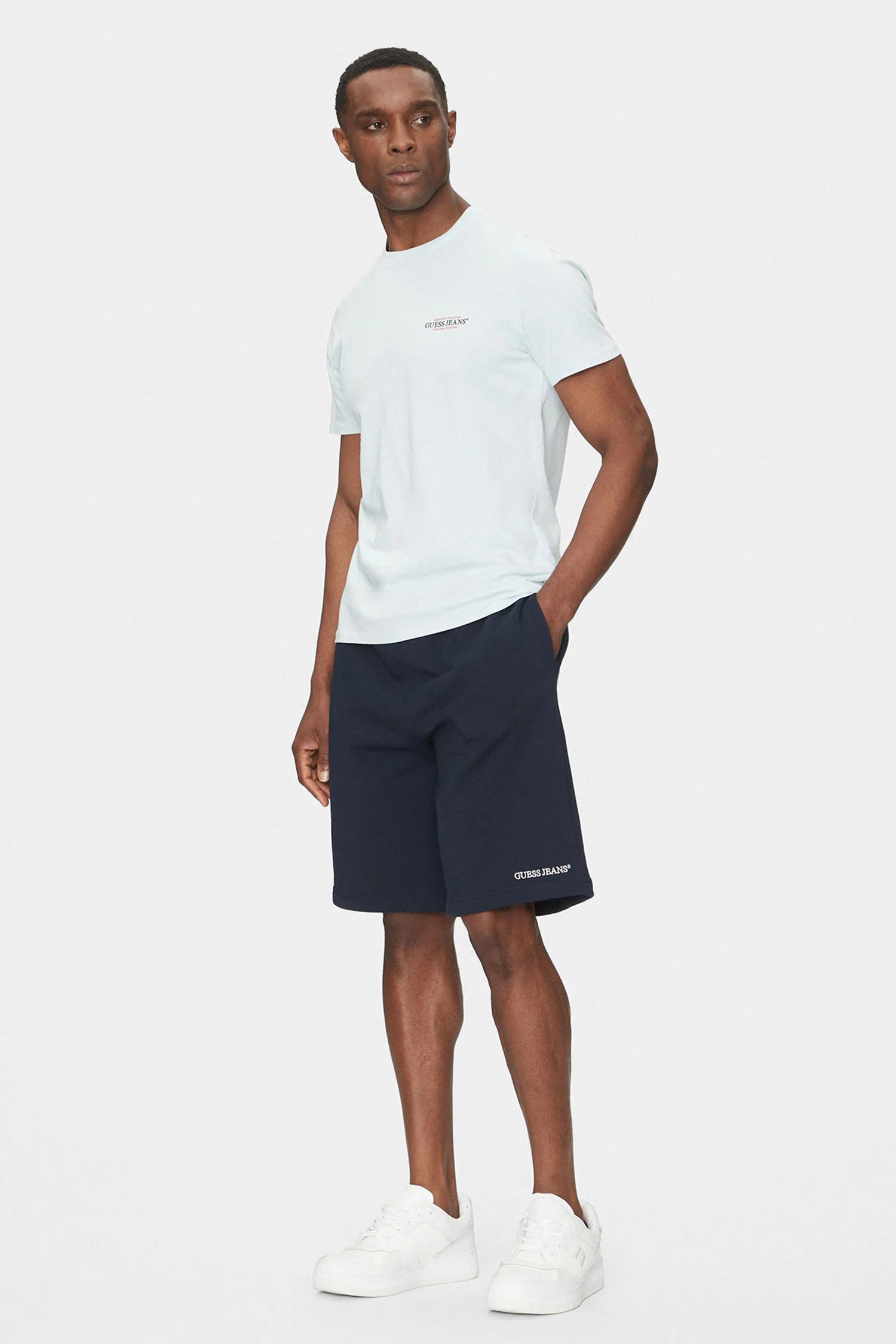 Чоловічі темно-сині шорти Guess Jeans M5GD49.KCPR1;A71W