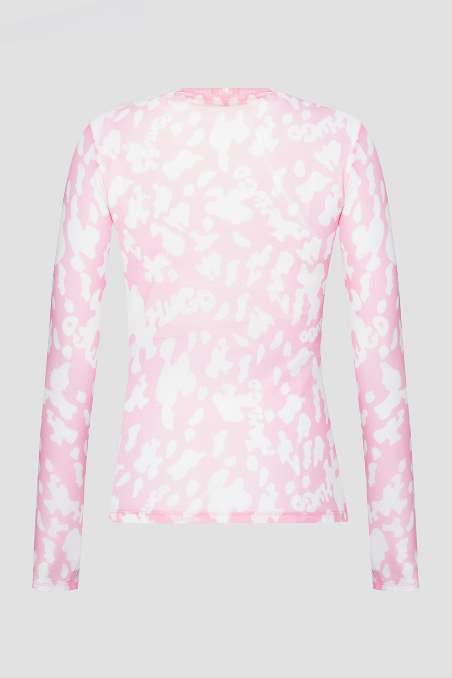 Жіночий рожевий лонгслів з візерунком HUGO 50514033;985