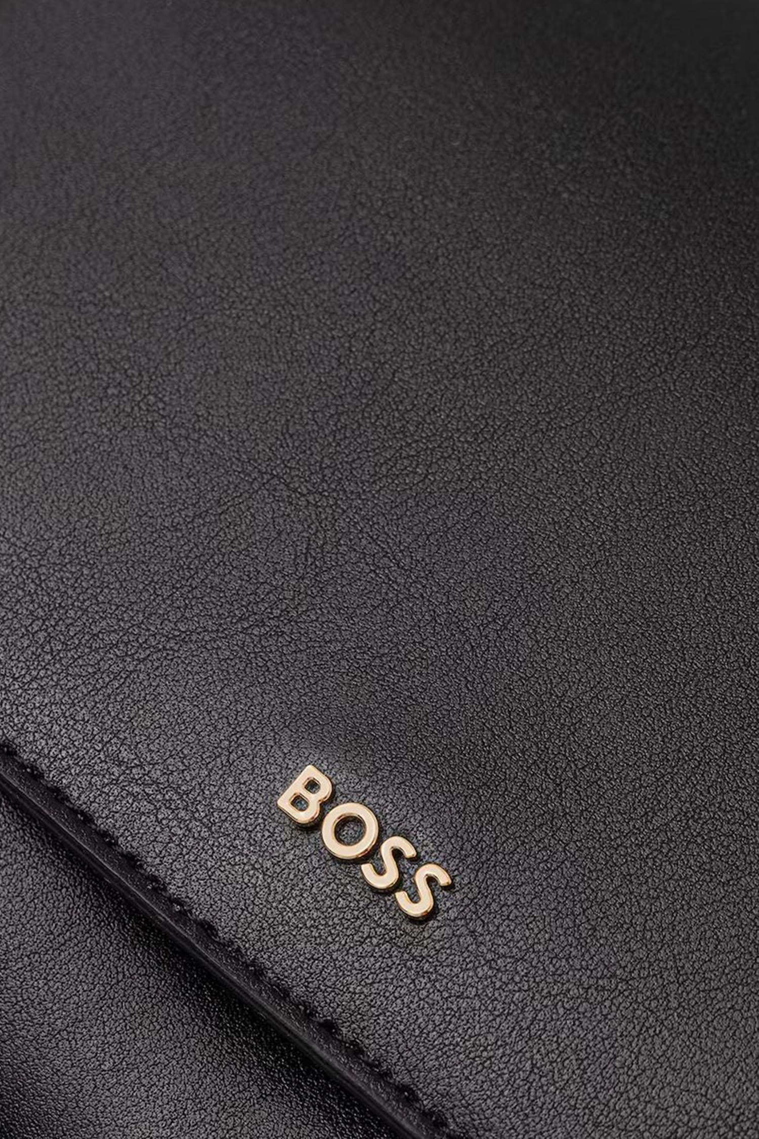 Женская черная кожаная сумка BOSS 50547756;001