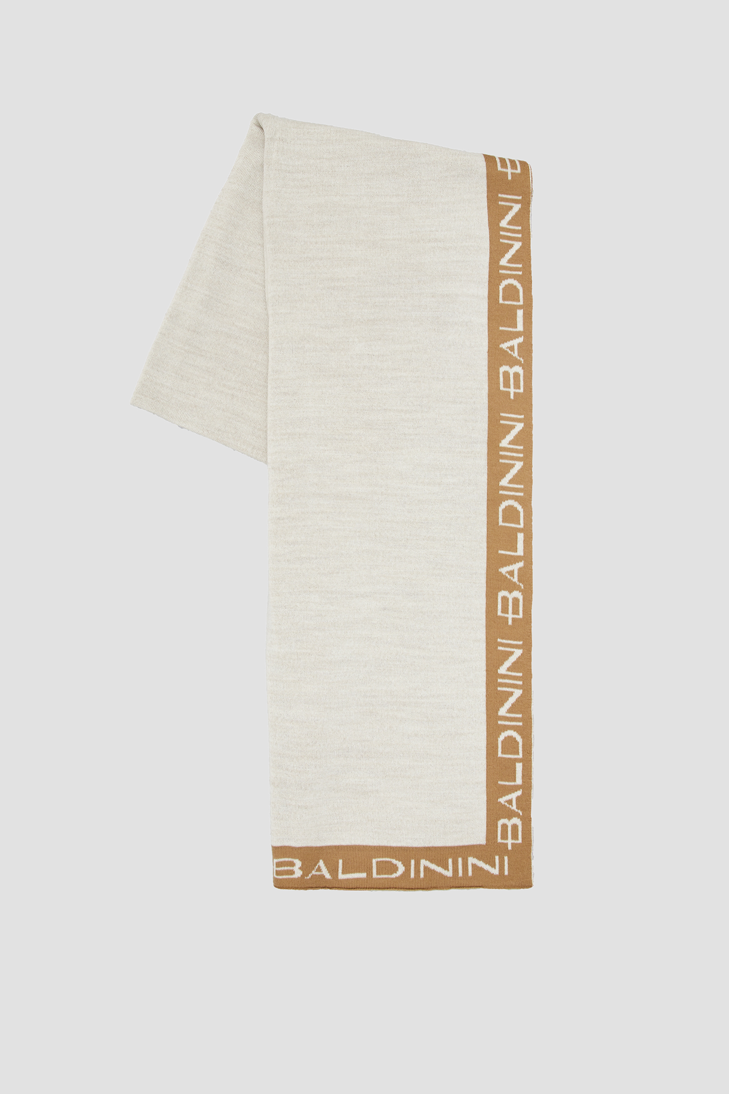 Женский бежевый шерстяной шарф BALDININI R3A001XXMSLA;9012