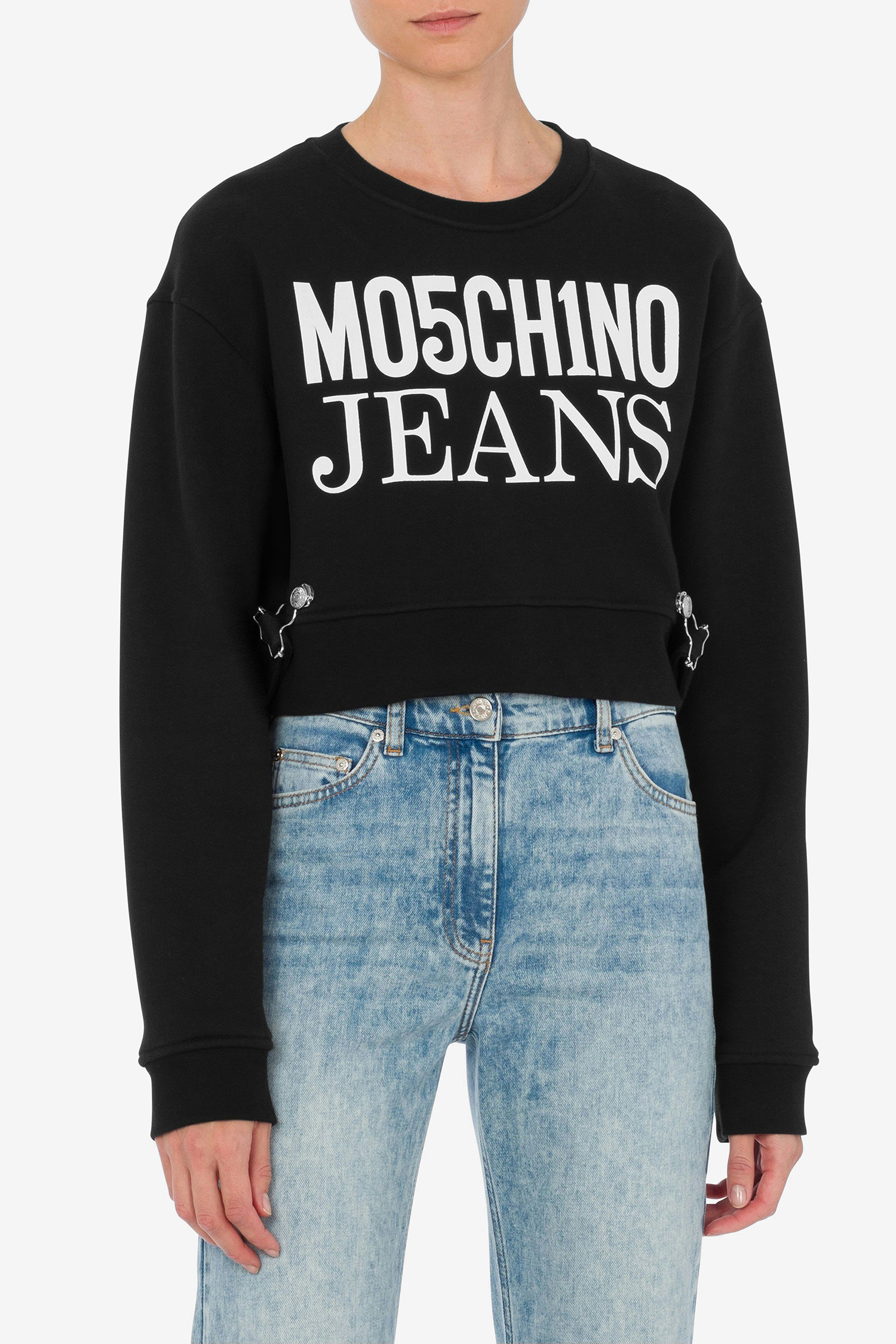 Женский черный свитшот Moschino A1705.3756;1555
