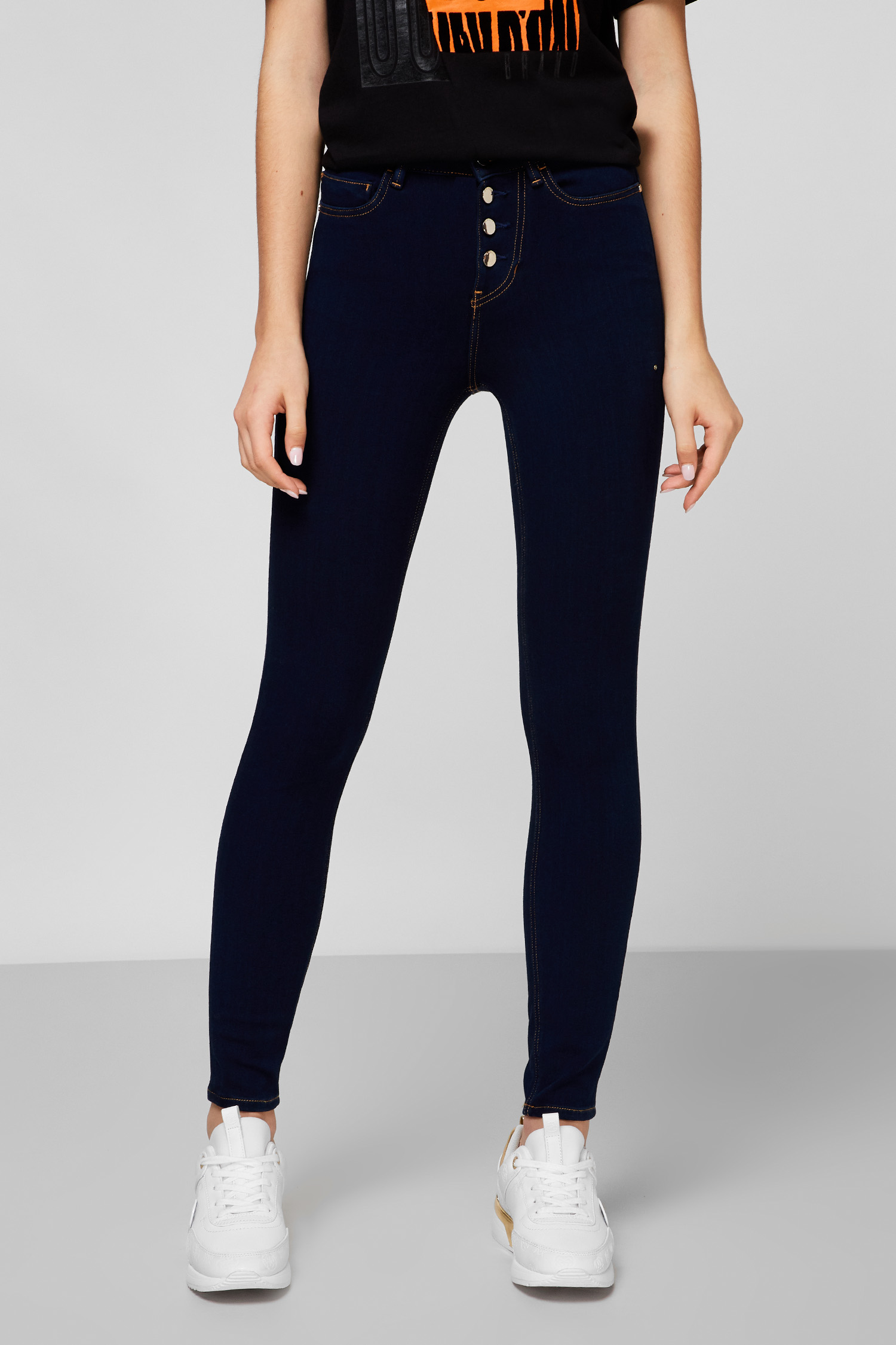 Темно-сині джинси High-Rise Skinny для дівчат Guess W0YA28.D42I1;BRET