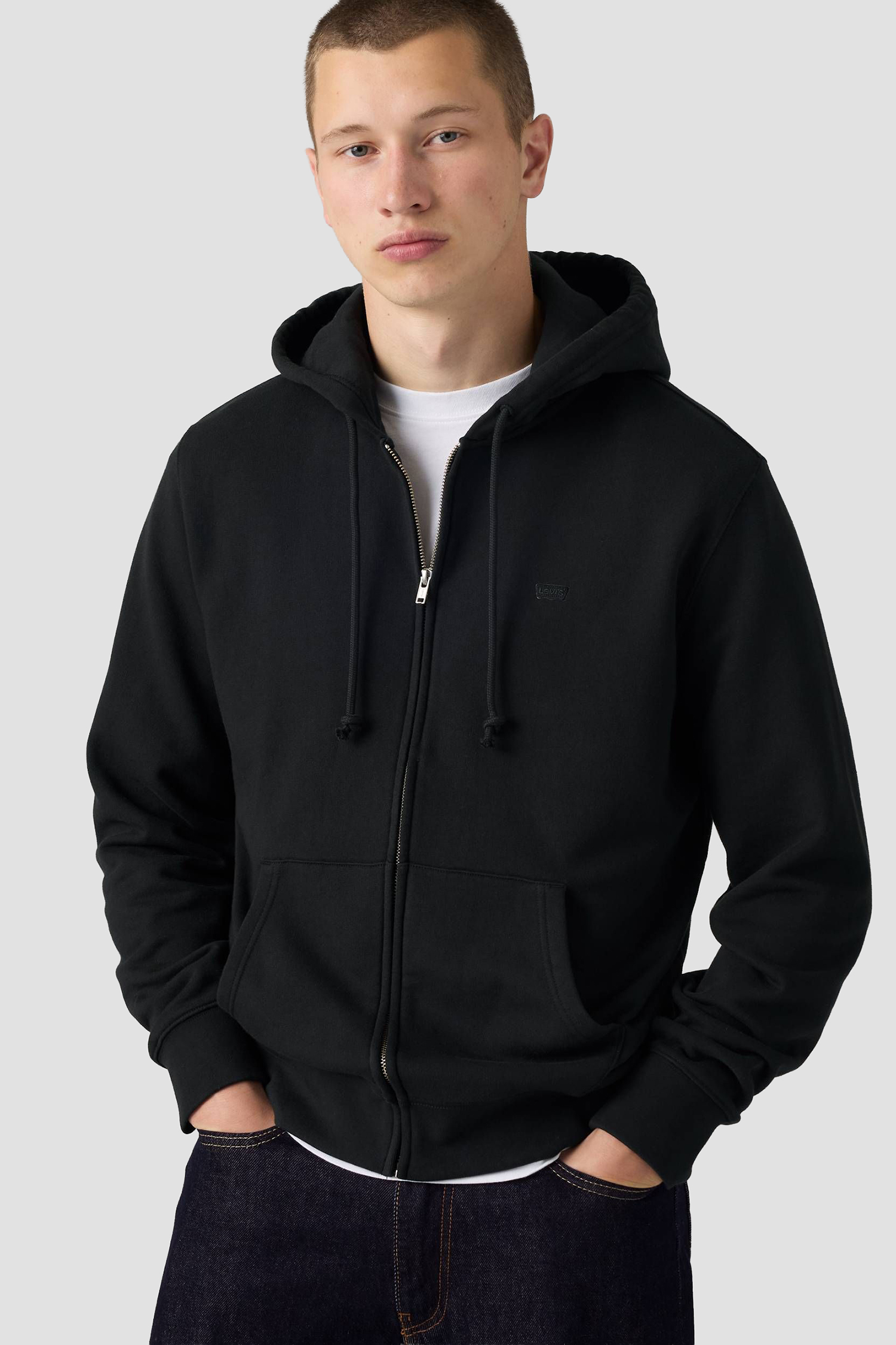 Мужская черная кофта на молнии Levi’s® 34584;0047