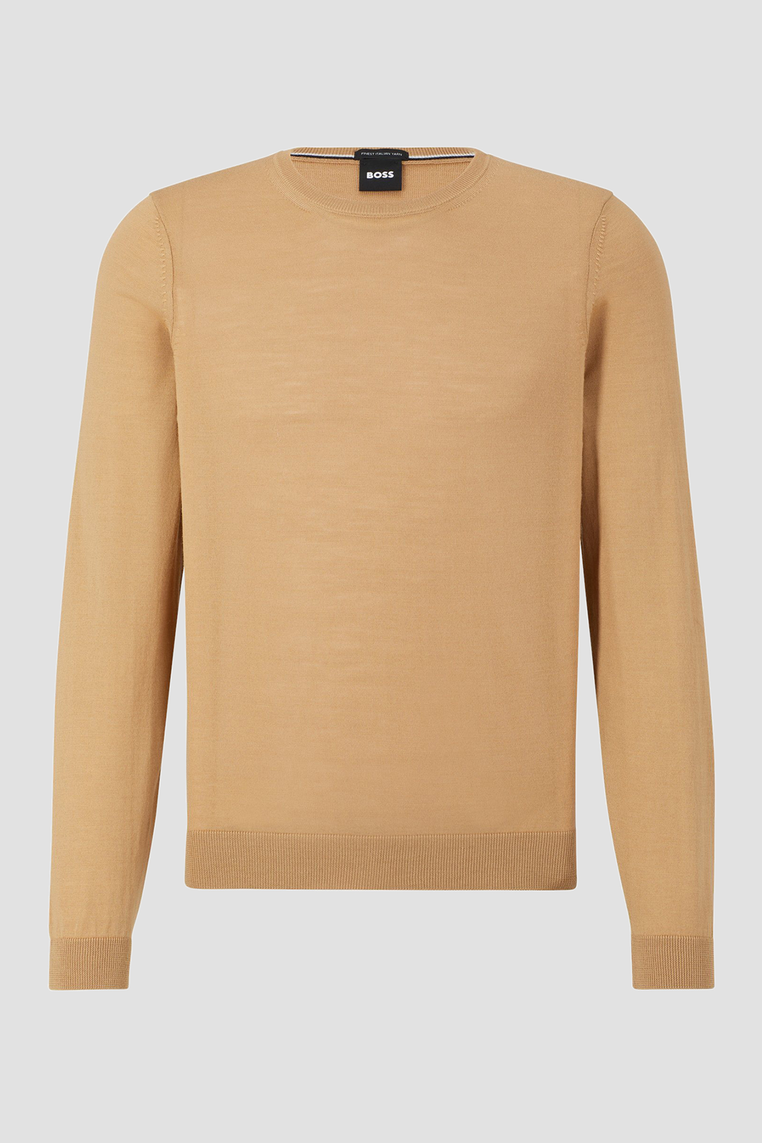 Чоловічий бежевий вовняний джемпер BOSS 50468239;260