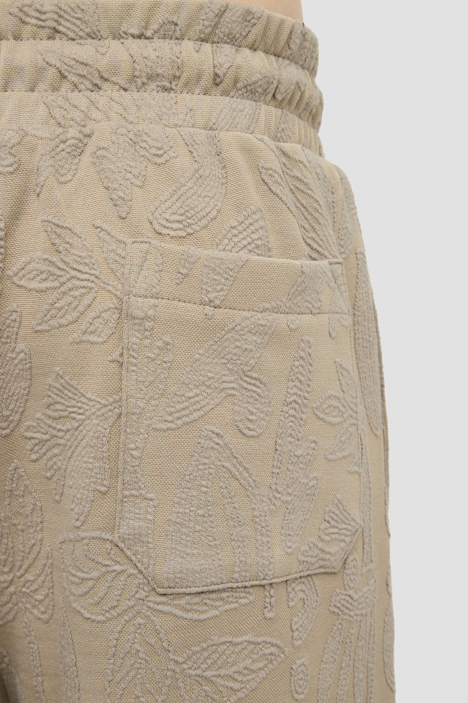 Мужские бежевые шорты с узором Guess M5GD56.KCS71;FJ8M