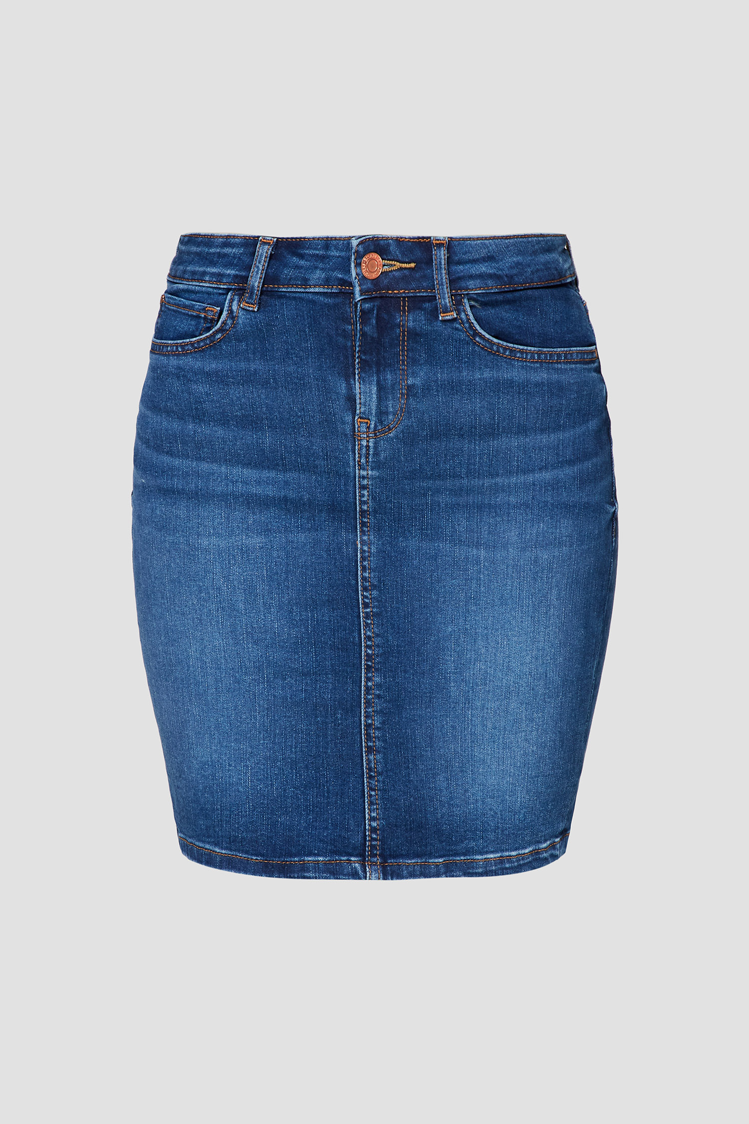 Женская синяя джинсовая юбка Guess W0YD80.D4484;SHEF