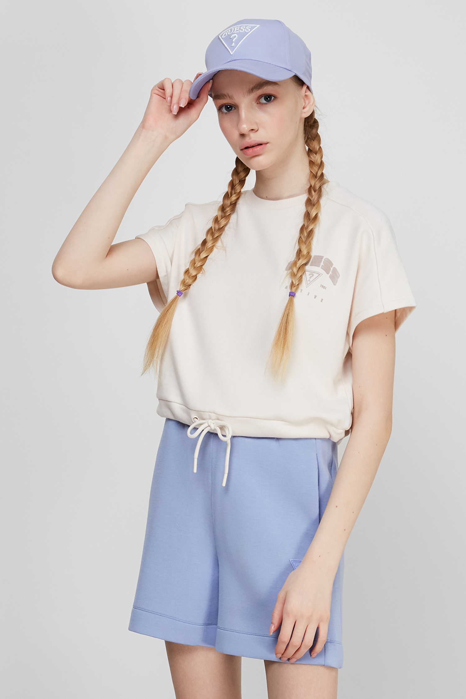 Белая футболка для девушек Guess O1GA50.FL03N;G64Z — Ultrashop