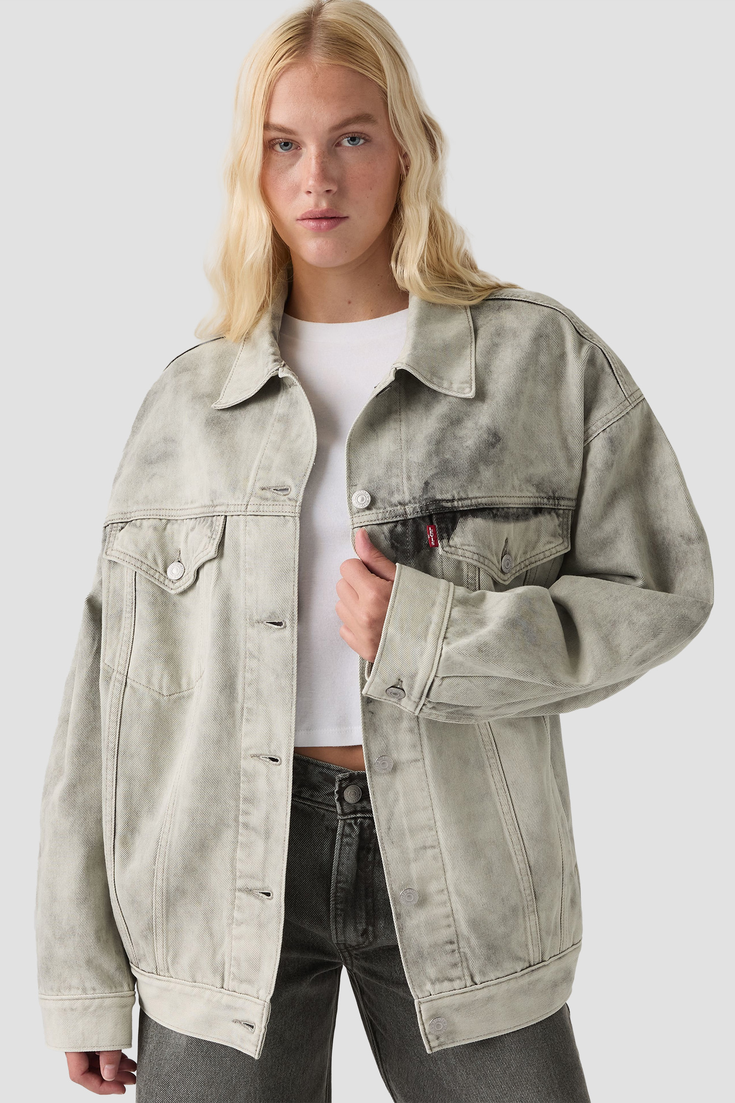 Женская серая джинсовая куртка Levi’s® A3472;0017
