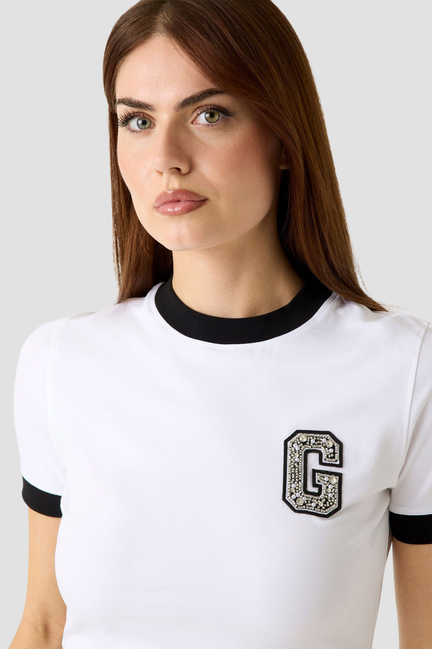 Жіноча біла футболка Guess W6RI31.J1314;G011