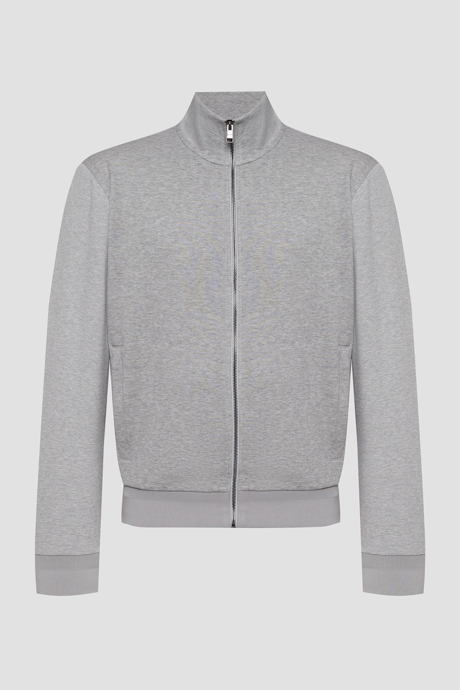 Мужская серая кофта на молнии BOSS 50532755;041