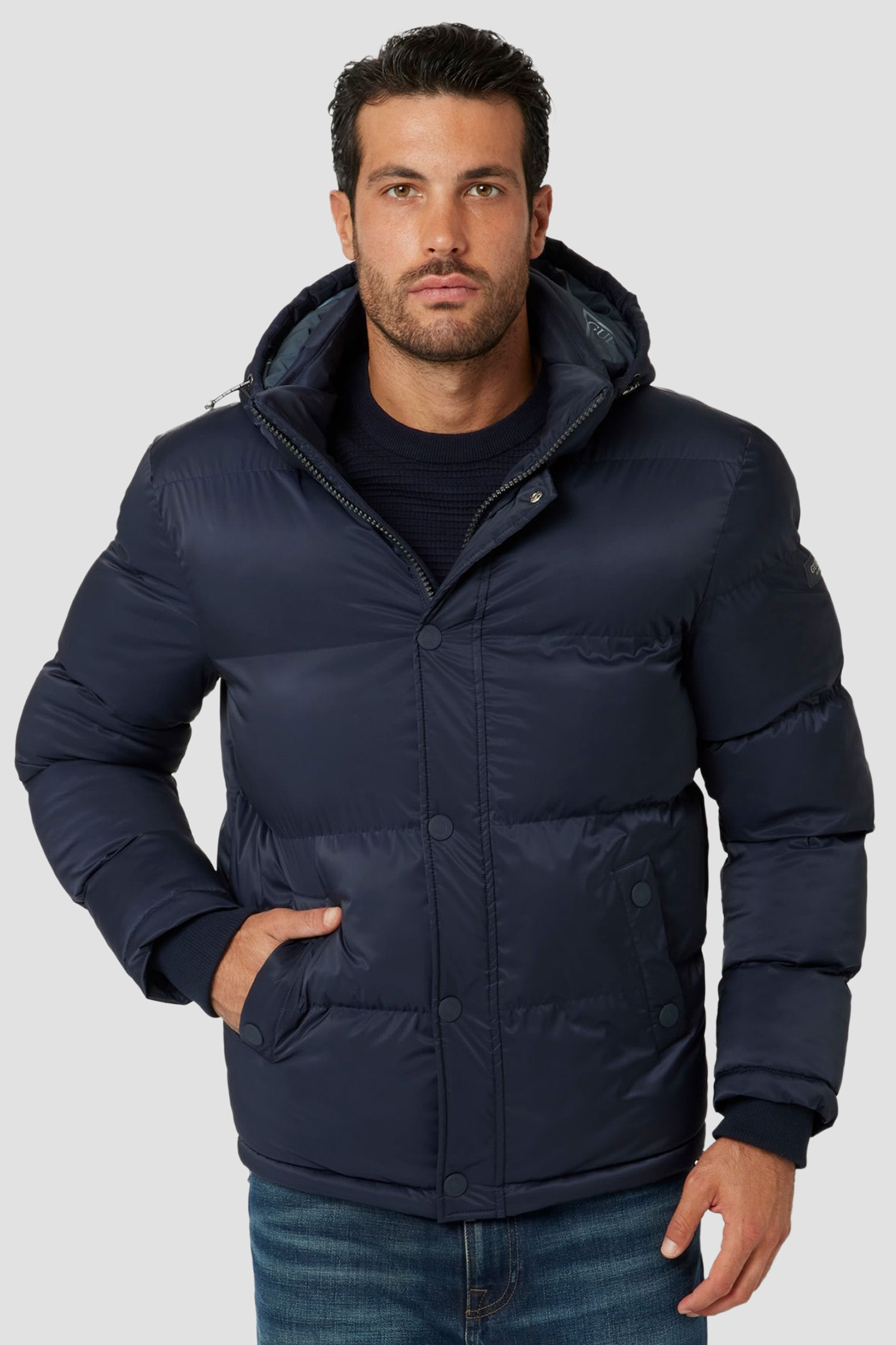 Чоловіча темно-синя куртка Guess M4BL21.WGJ42;G7V2