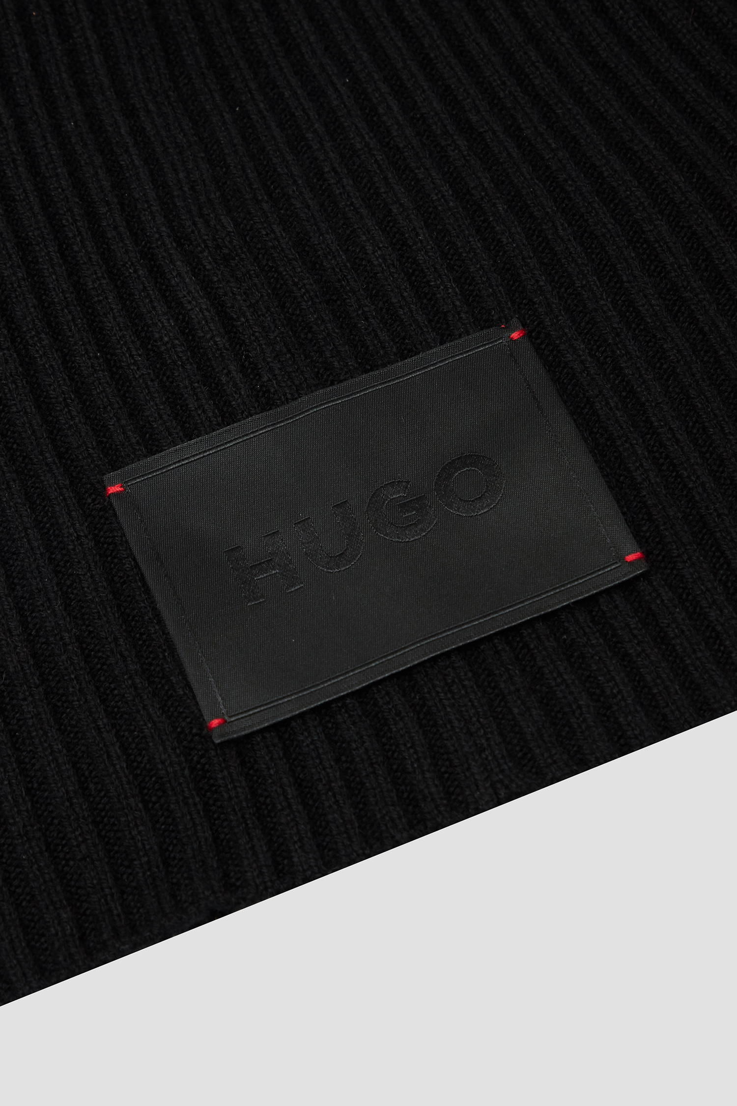 Жіноча чорна вовняна балаклава HUGO 50522792;001