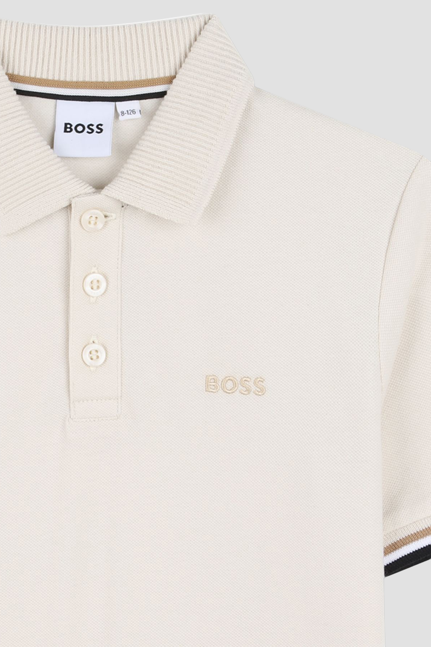 Детское белое поло BOSS kids J52958;21C