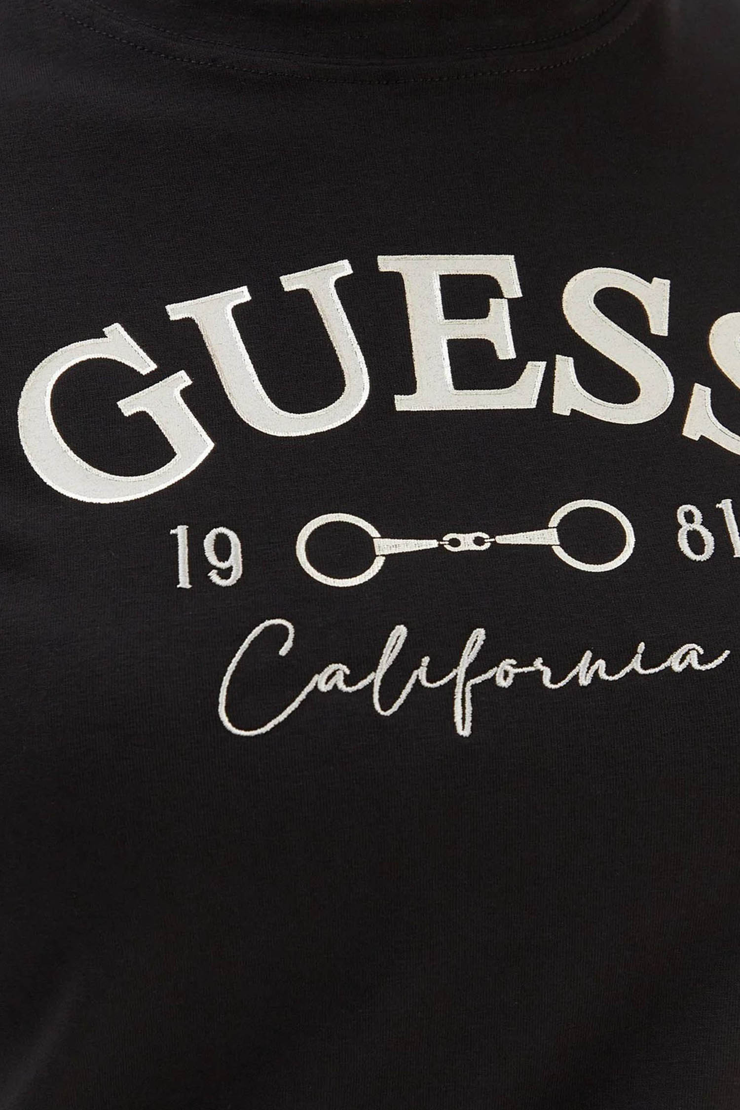 Жіноча чорна футболка Guess V6RI02.J1314;JBLK