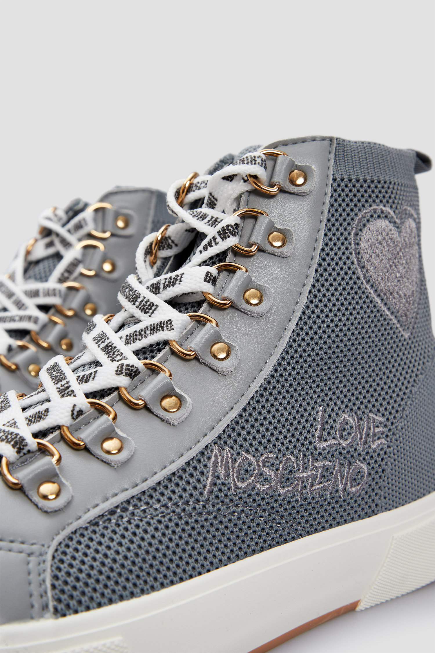 Жіночі сірі кеди Moschino JA15142G1I.IY0;020