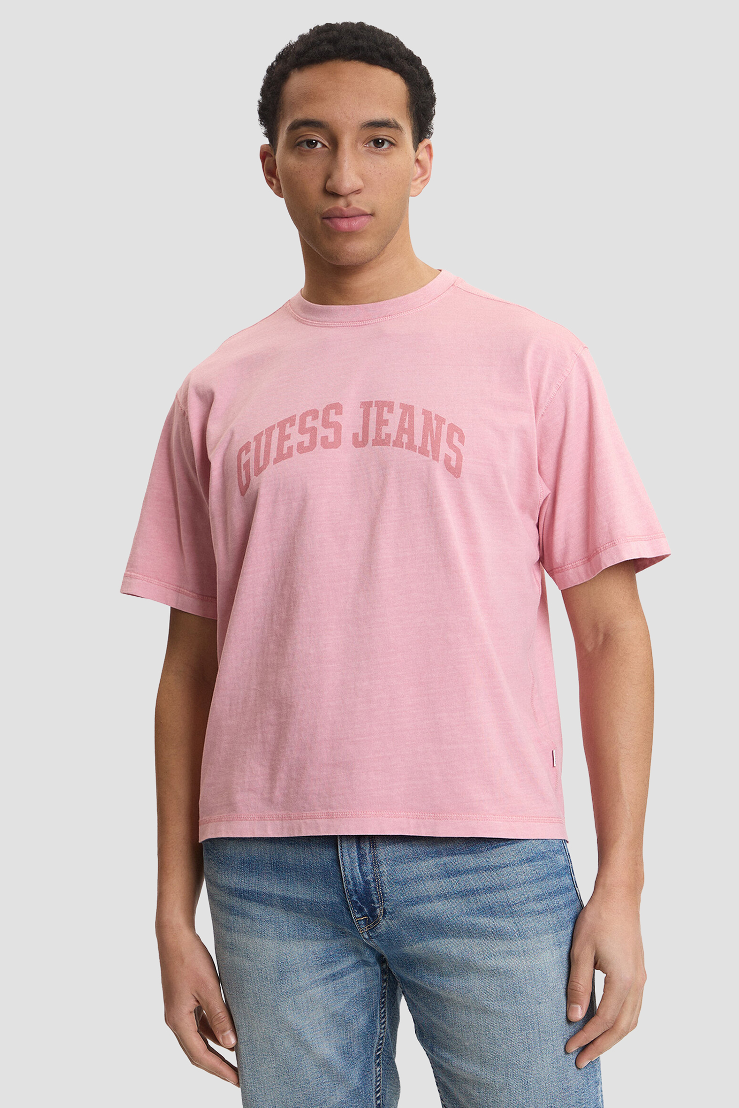 Мужская розовая футболка Guess Jeans M6GIB6.K8FQ4;F4T7