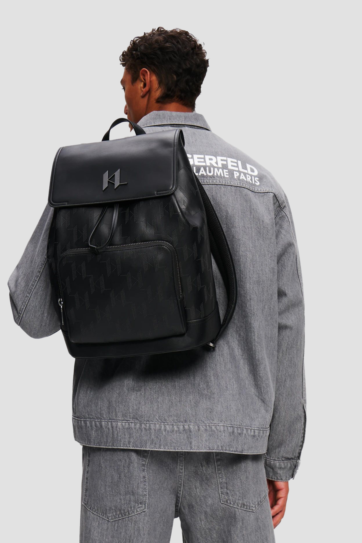 Мужской черный рюкзак Karl Lagerfeld 246M3077;999