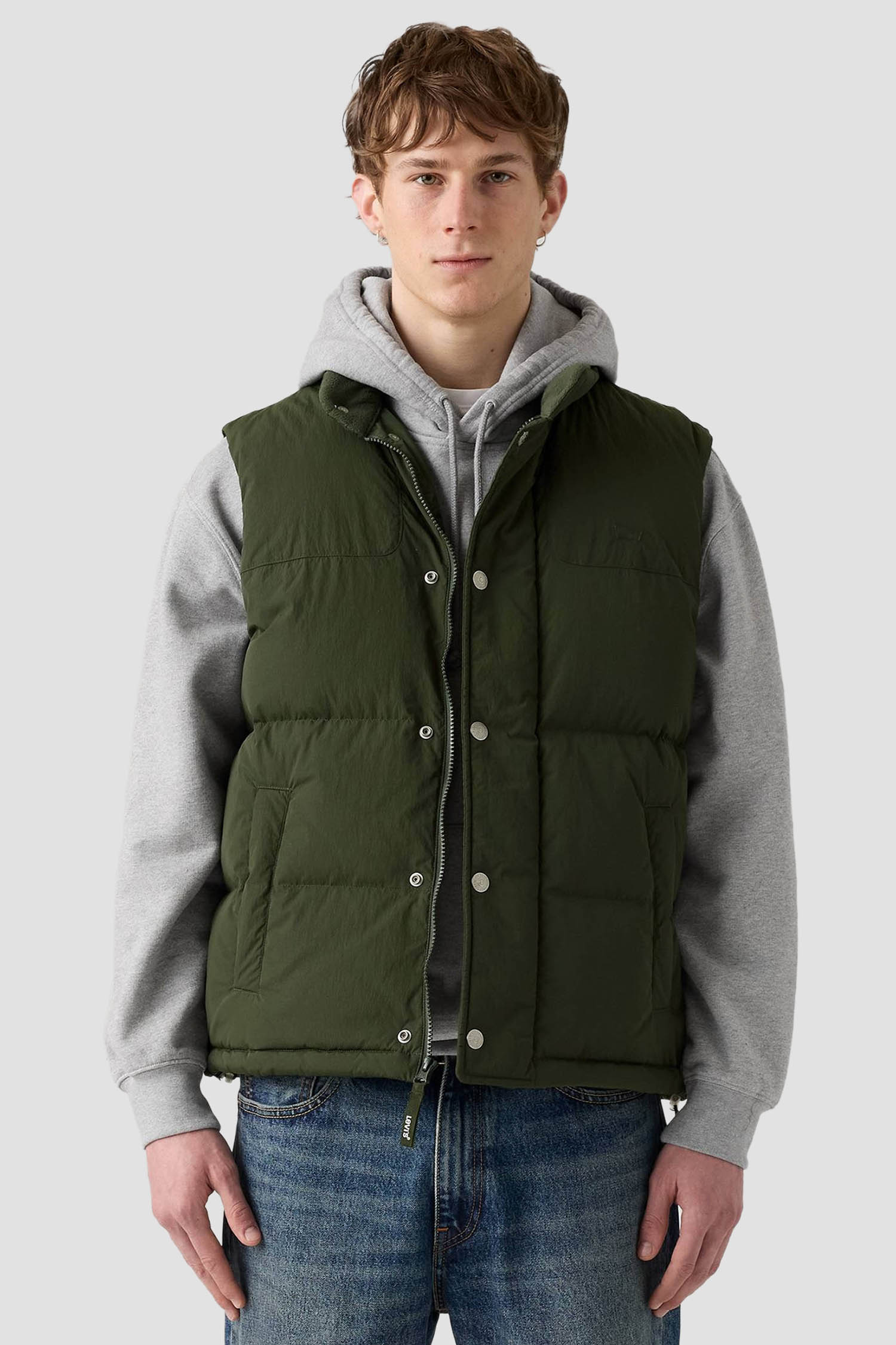 Чоловічий темно-зелений пуховий жилет Levi’s® A8556;0007